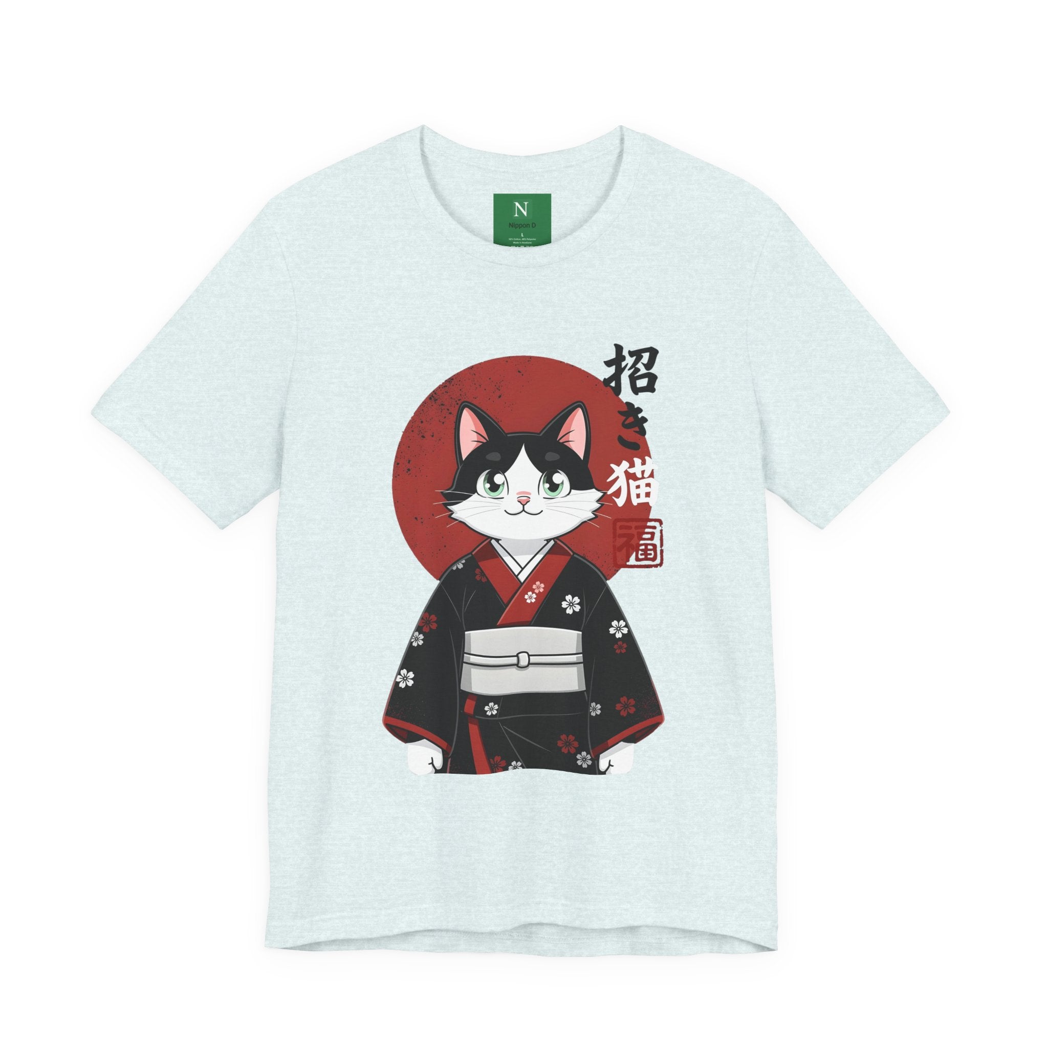 Lucky Cat Kimono T-Shirt — Japanese Maneki-Neko Tee