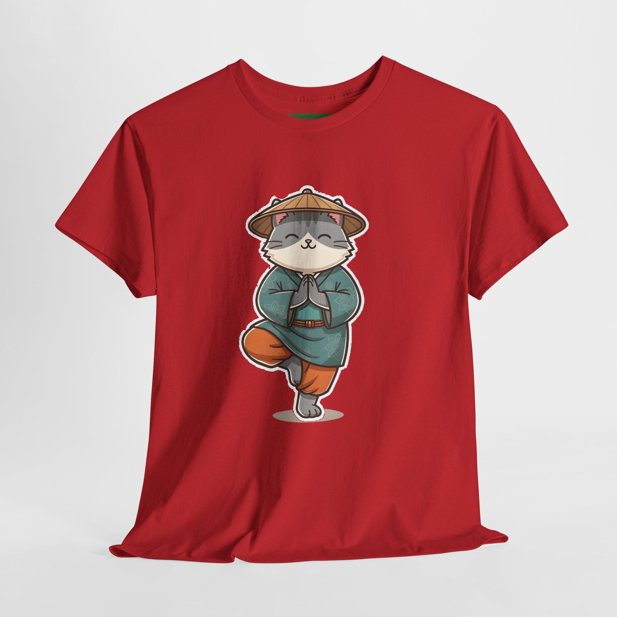 Meditating Cat Tee — Cute Zen Cat Yoga T-Shirt