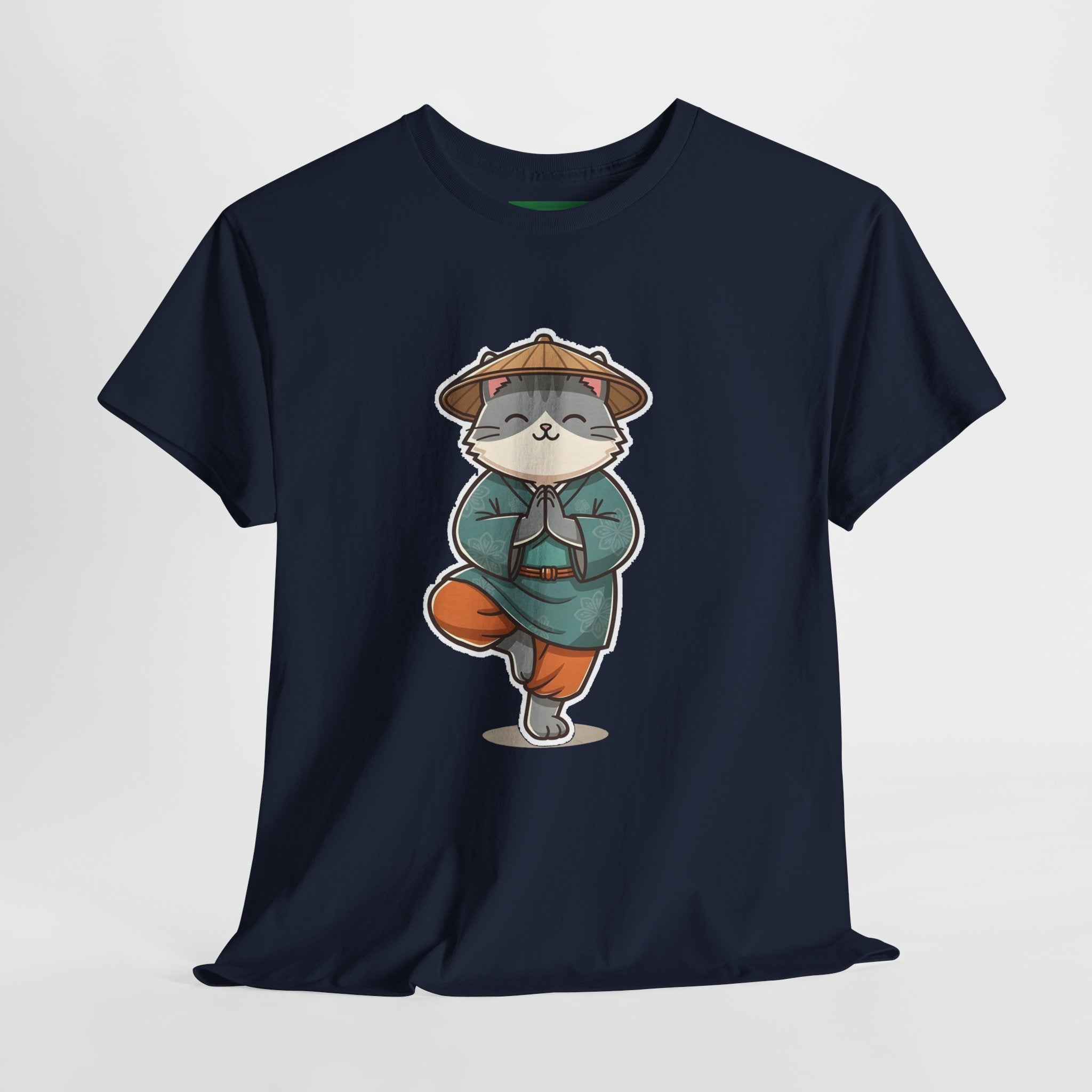 Meditating Cat Tee — Cute Zen Cat Yoga T-Shirt