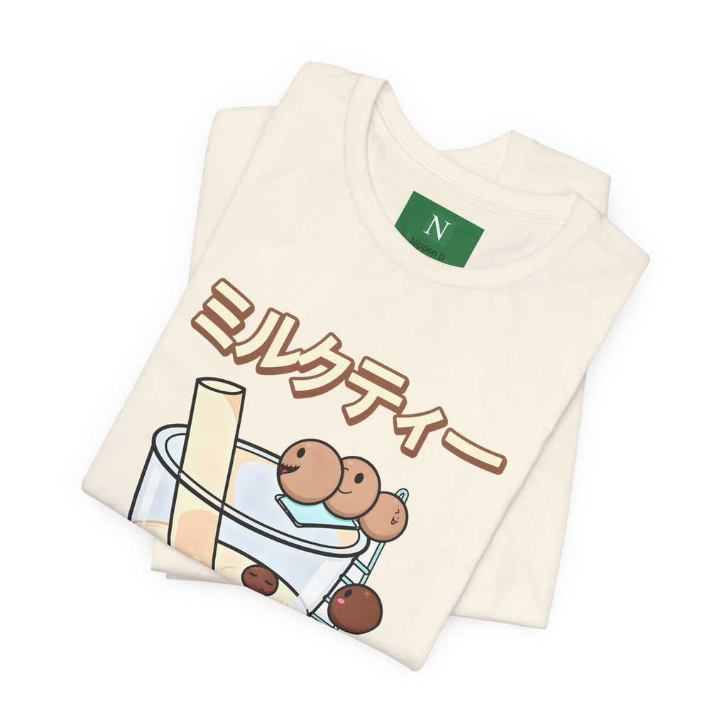 Boba Milk Tea T‑Shirt – ミルクティー Bubble Tea Graphic Tee