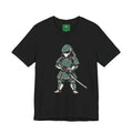 Samurai Cat T-Shirt – Cute Armored Kitty with Katana Graphic