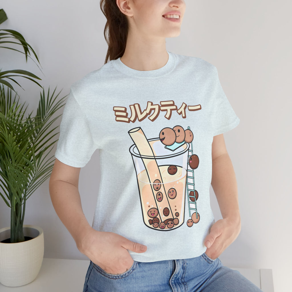 Boba Milk Tea T‑Shirt – ミルクティー Bubble Tea Graphic Tee
