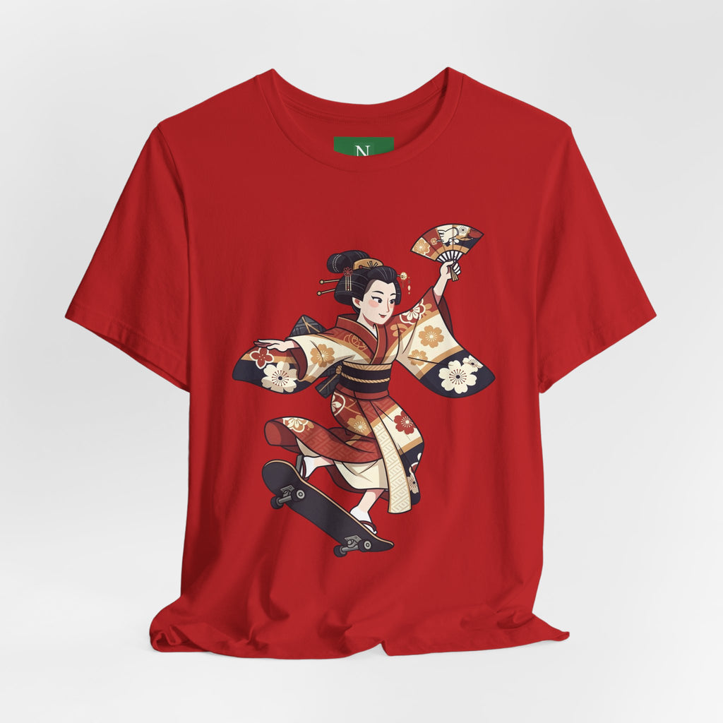 Skateboarding Geisha T-Shirt