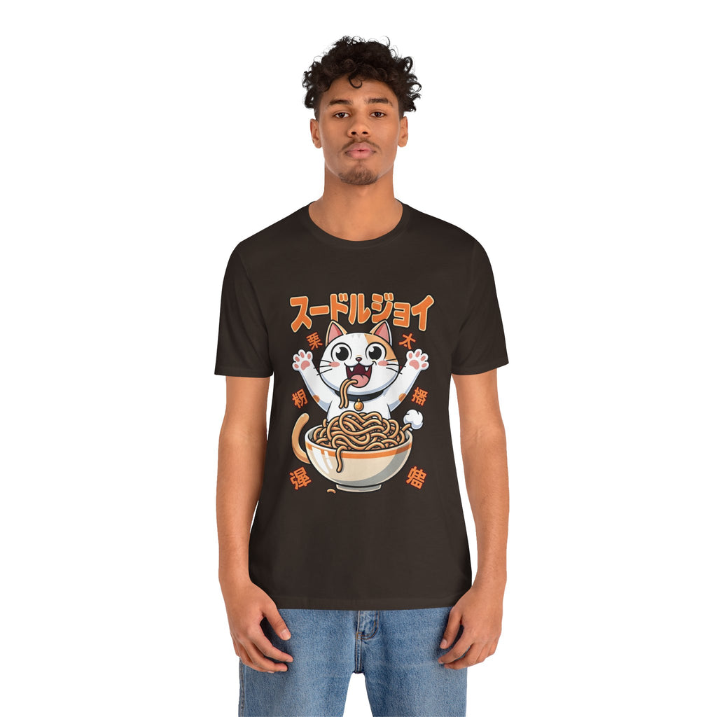 Ramen Cat Tee — Cute Japanese Noodle Graphic T-Shirt