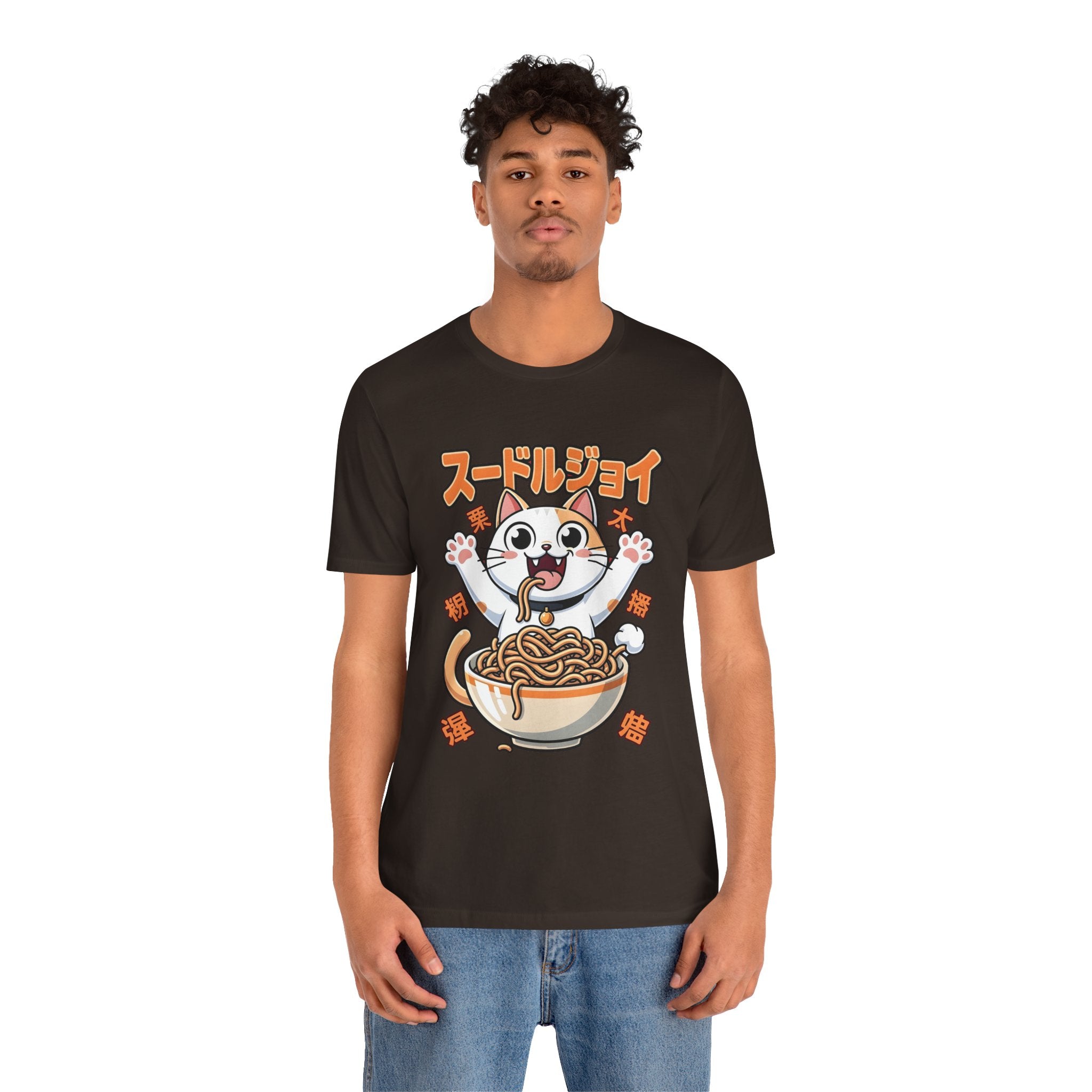 Ramen Cat Tee — Cute Japanese Noodle Graphic T-Shirt