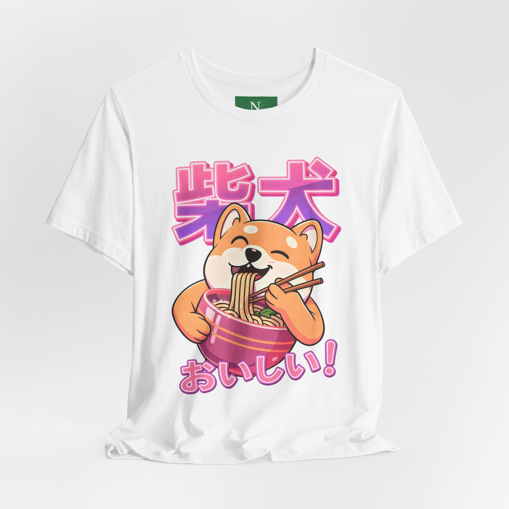 Shiba Inu Ramen Tee — おいしい! Cute Japanese Dog Noodle T-Shirt