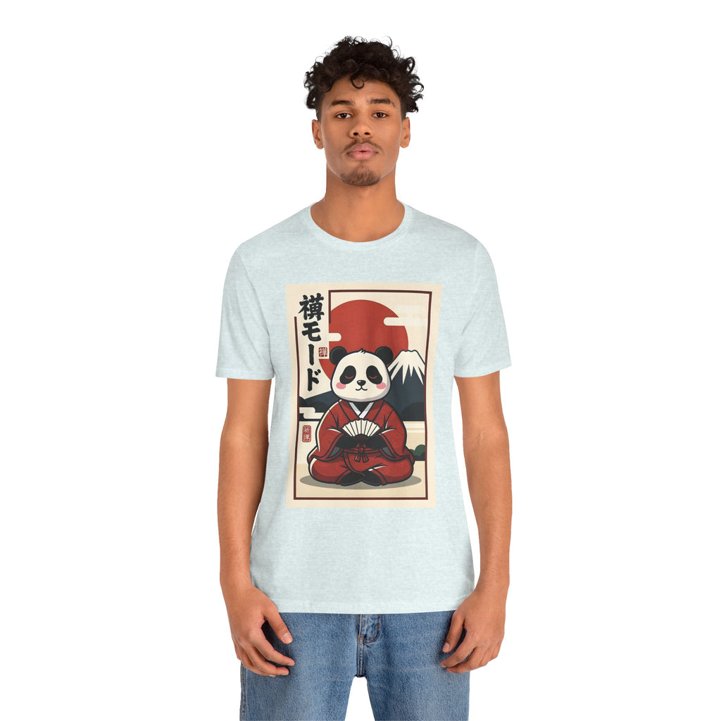 Panda Samurai Tee — Cute Japanese Ukiyo-e Style Graphic T-Shirt