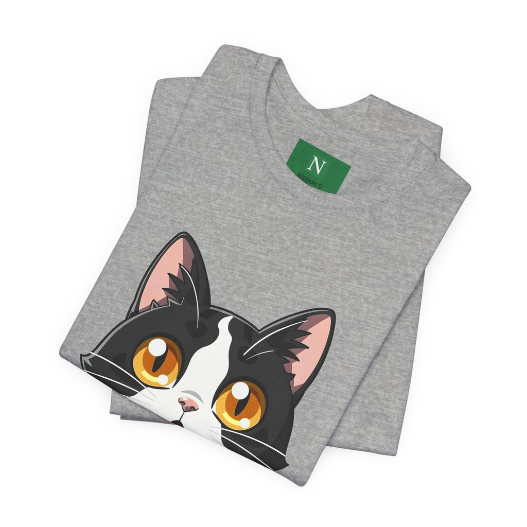 Cat Shock Face Graphic Tee — マジで?! Cute Anime Cat T-Shirt