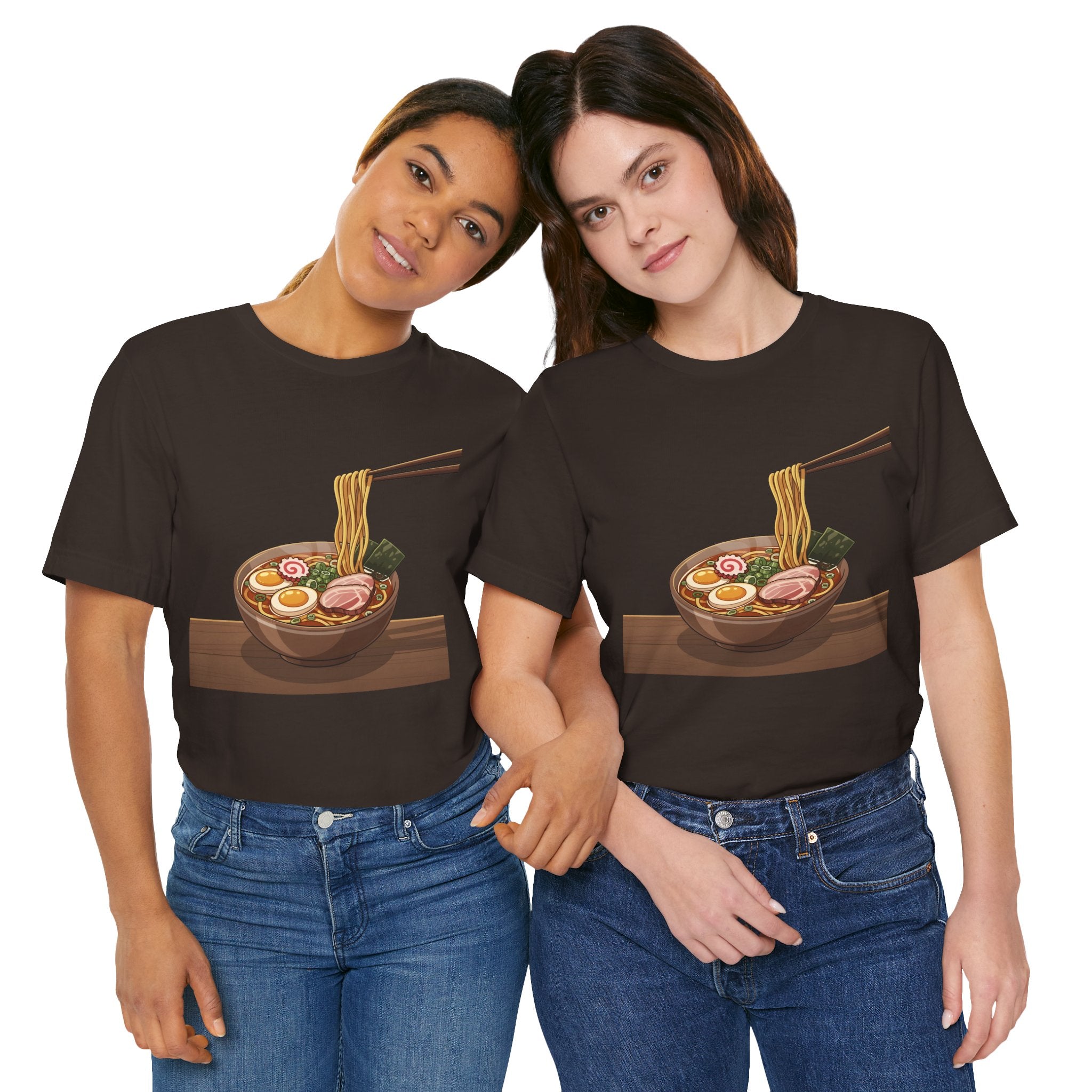Ramen Bowl Graphic Tee – Chopsticks & Noodles Japanese Food T-Shirt