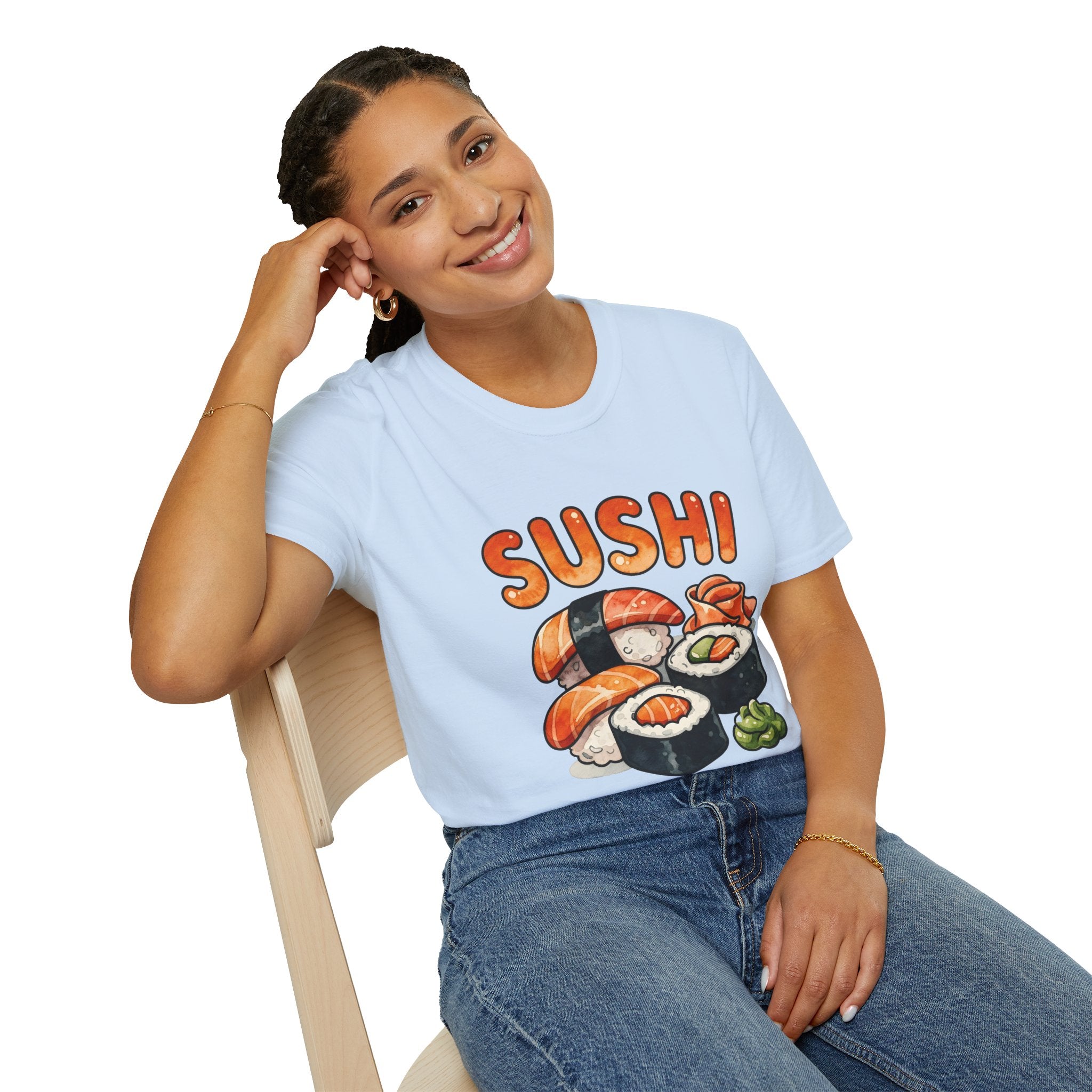 Sushi Graphic T-Shirt — Cute Sushi Illustration Tee