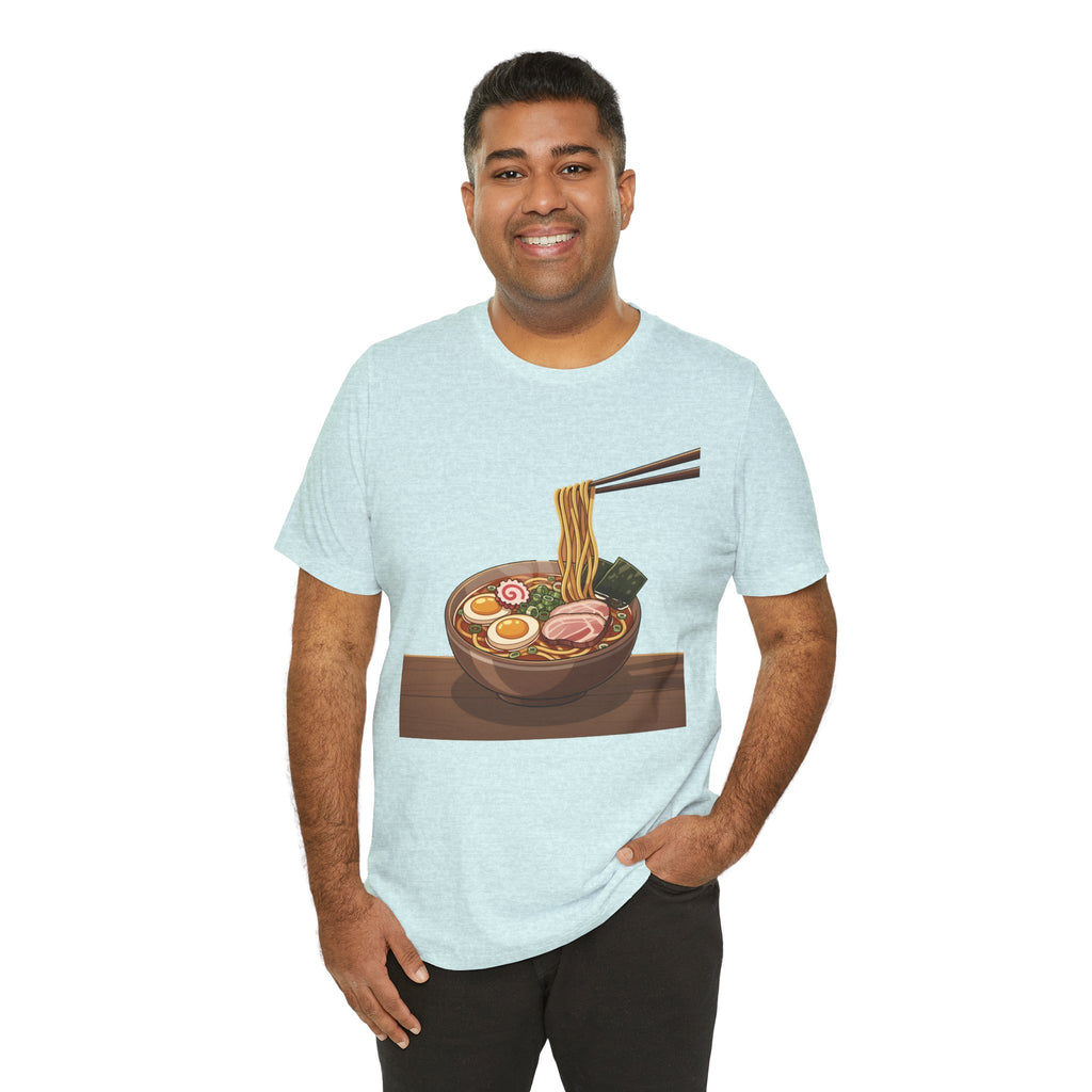 Ramen Bowl Graphic Tee – Chopsticks & Noodles Japanese Food T-Shirt