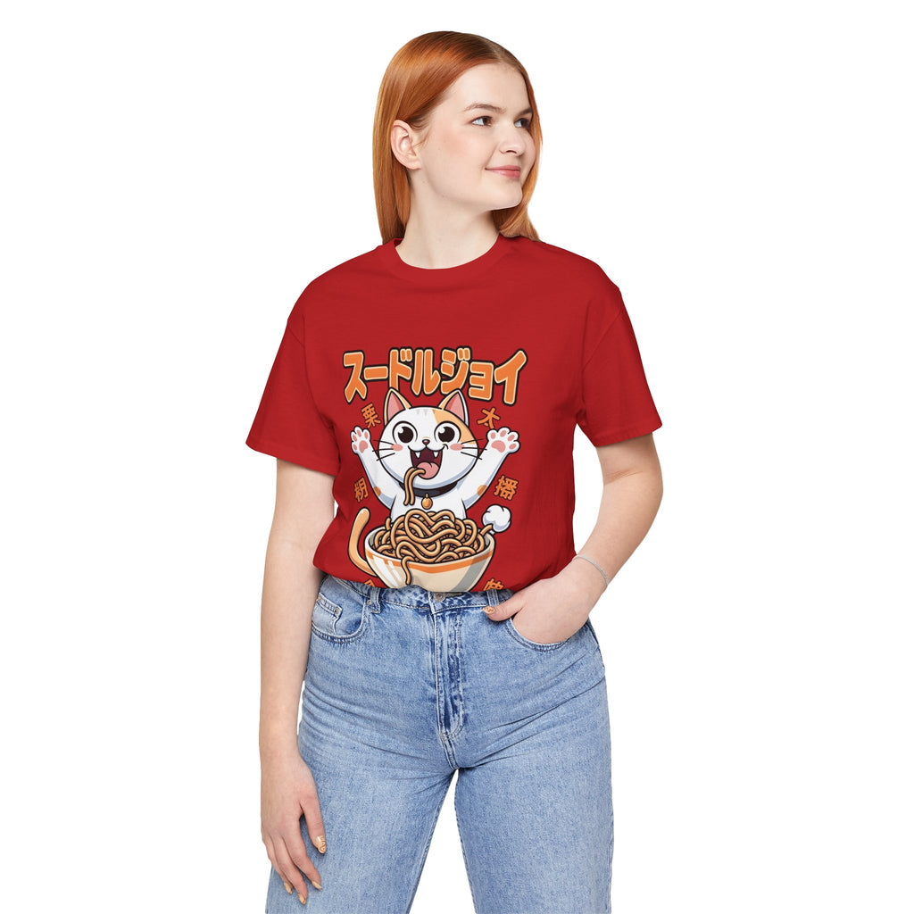 Ramen Cat Tee — Cute Japanese Noodle Graphic T-Shirt