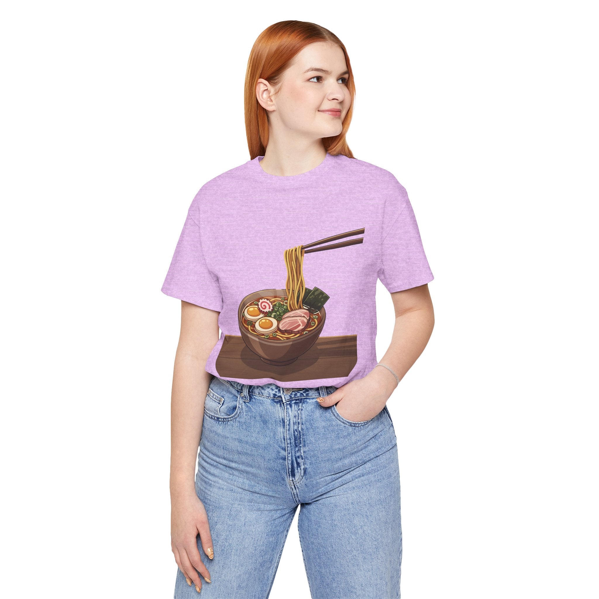 Ramen Bowl Graphic Tee – Chopsticks & Noodles Japanese Food T-Shirt