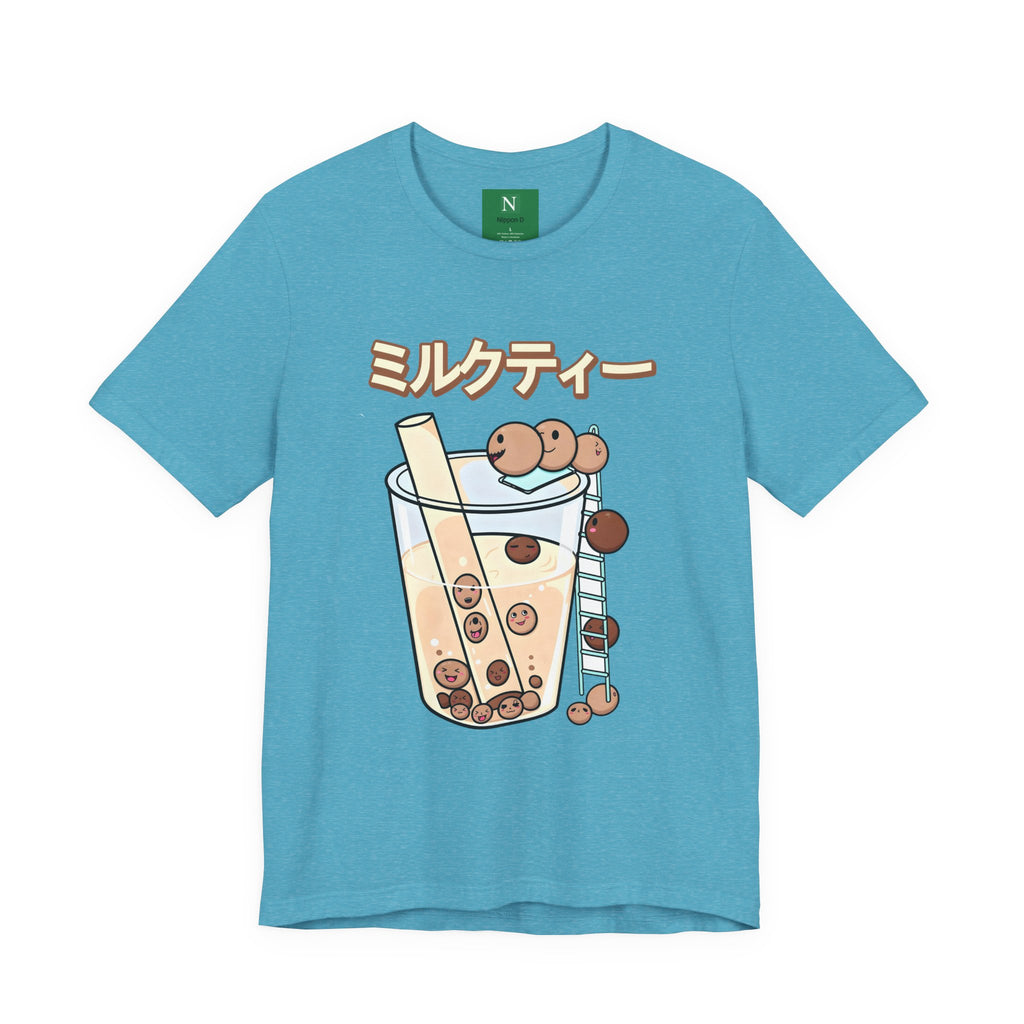 Boba Milk Tea T‑Shirt – ミルクティー Bubble Tea Graphic Tee