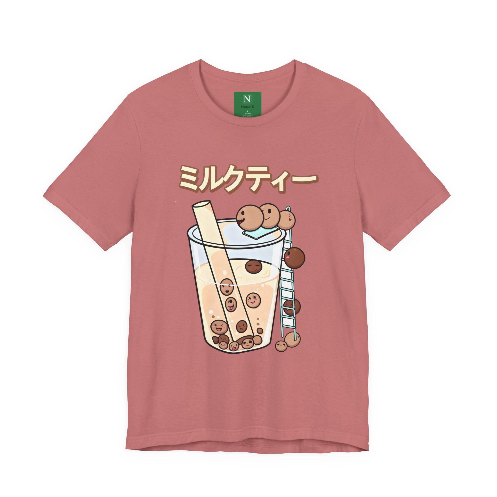 Boba Milk Tea T‑Shirt – ミルクティー Bubble Tea Graphic Tee