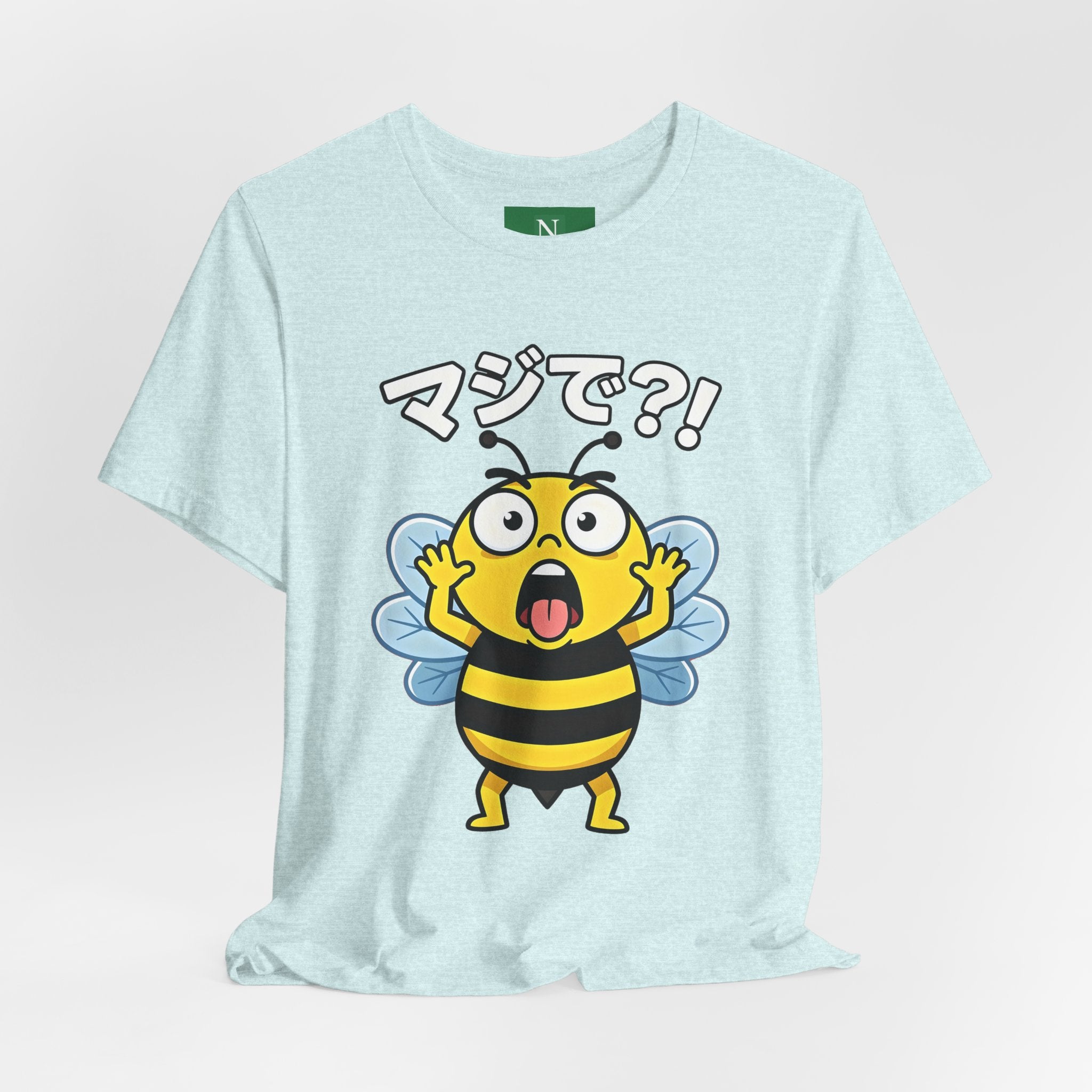 Surprised Bee Tee – マジで?! Cute Japanese Cartoon Graphic T-Shirt