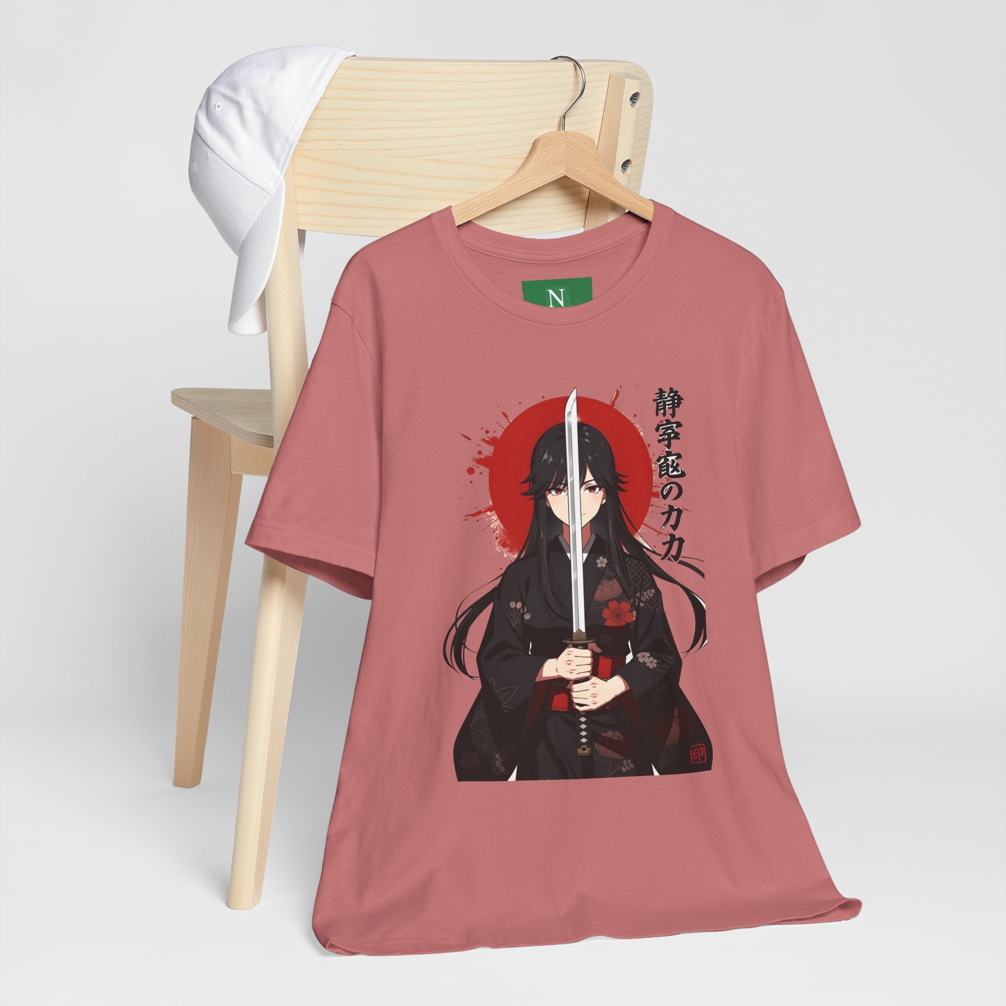 Samurai Girl Sword Tee — Japanese Anime Katana T-Shirt