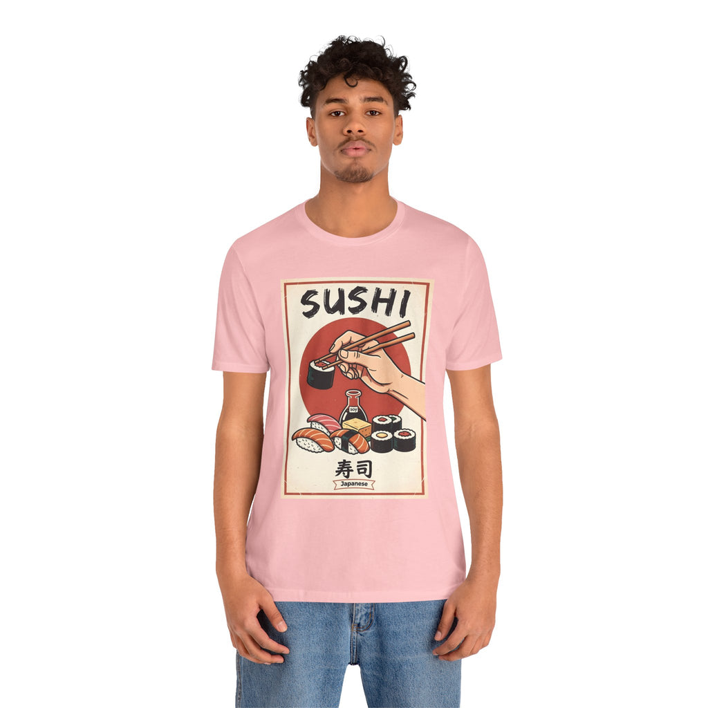 Sushi Poster Graphic Tee — Retro Japanese Sushi Shirt