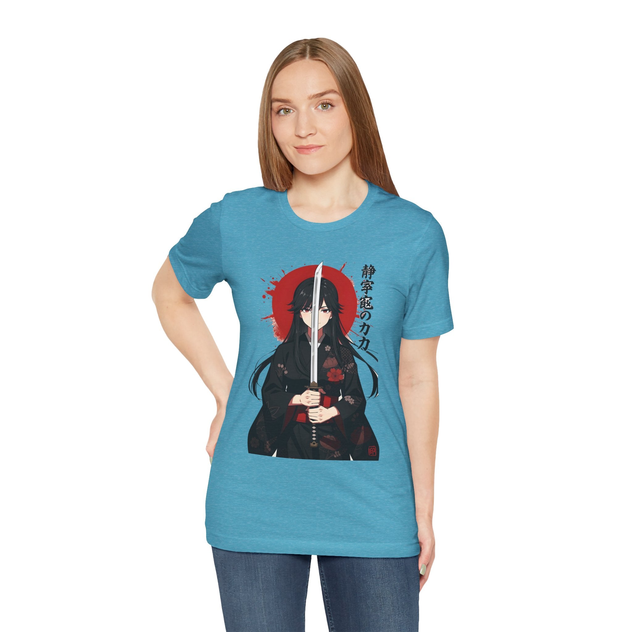 Samurai Girl Sword Tee — Japanese Anime Katana T-Shirt
