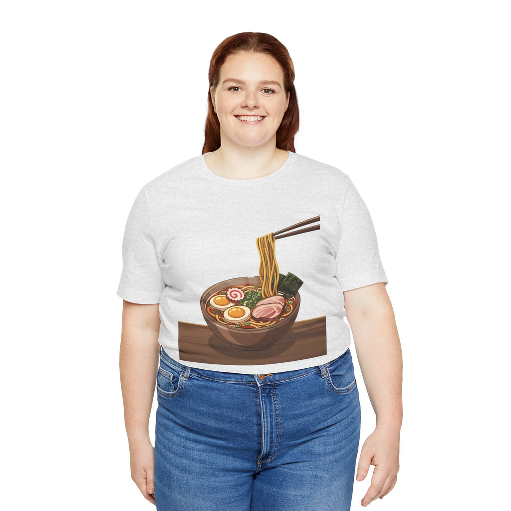 Ramen Bowl Graphic Tee – Chopsticks & Noodles Japanese Food T-Shirt