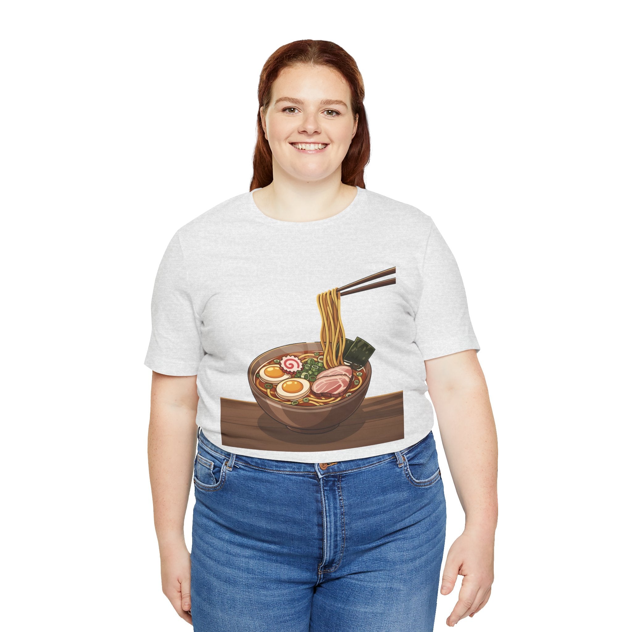 Ramen Bowl Graphic Tee – Chopsticks & Noodles Japanese Food T-Shirt