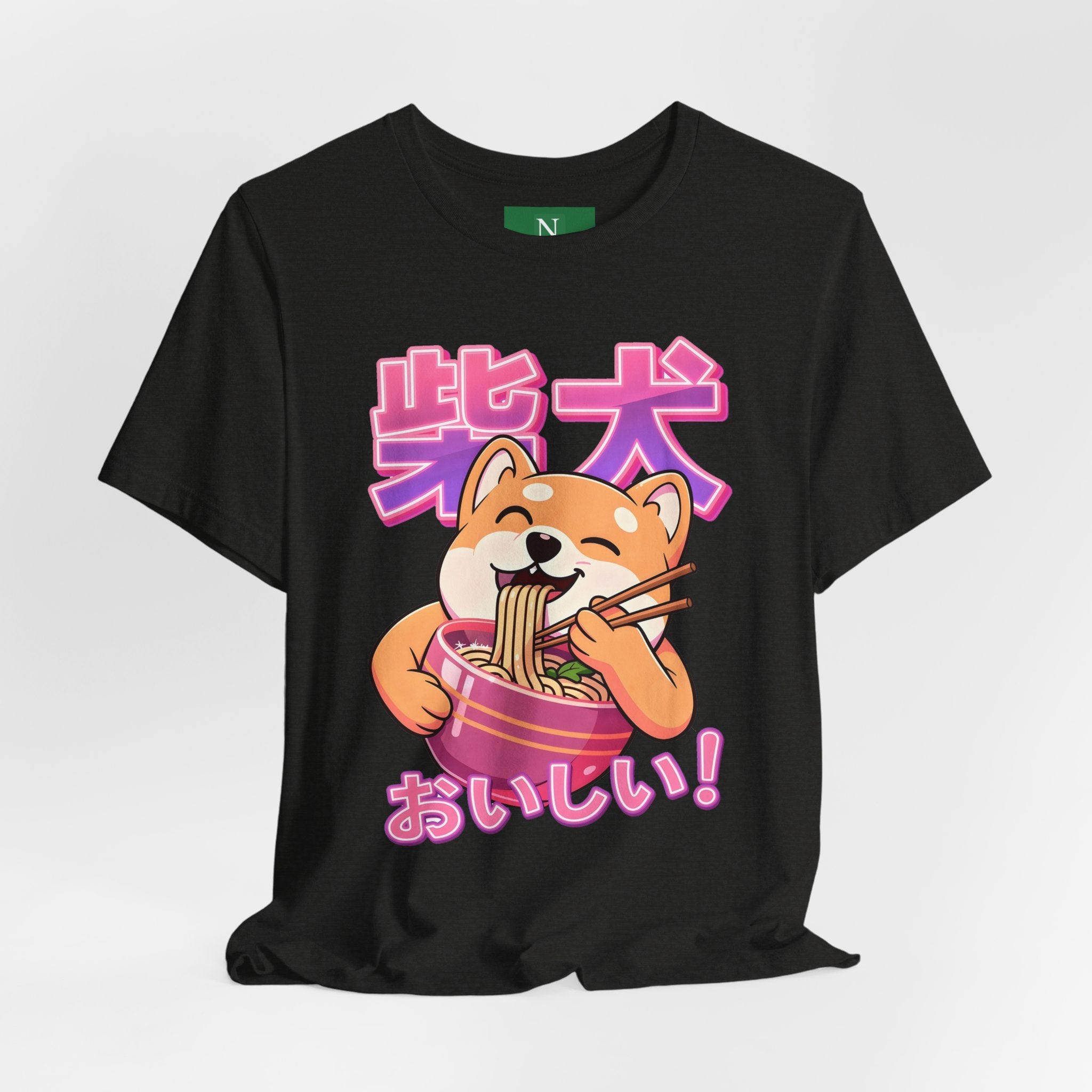 Shiba Inu Ramen Tee — おいしい! Cute Japanese Dog Noodle T-Shirt