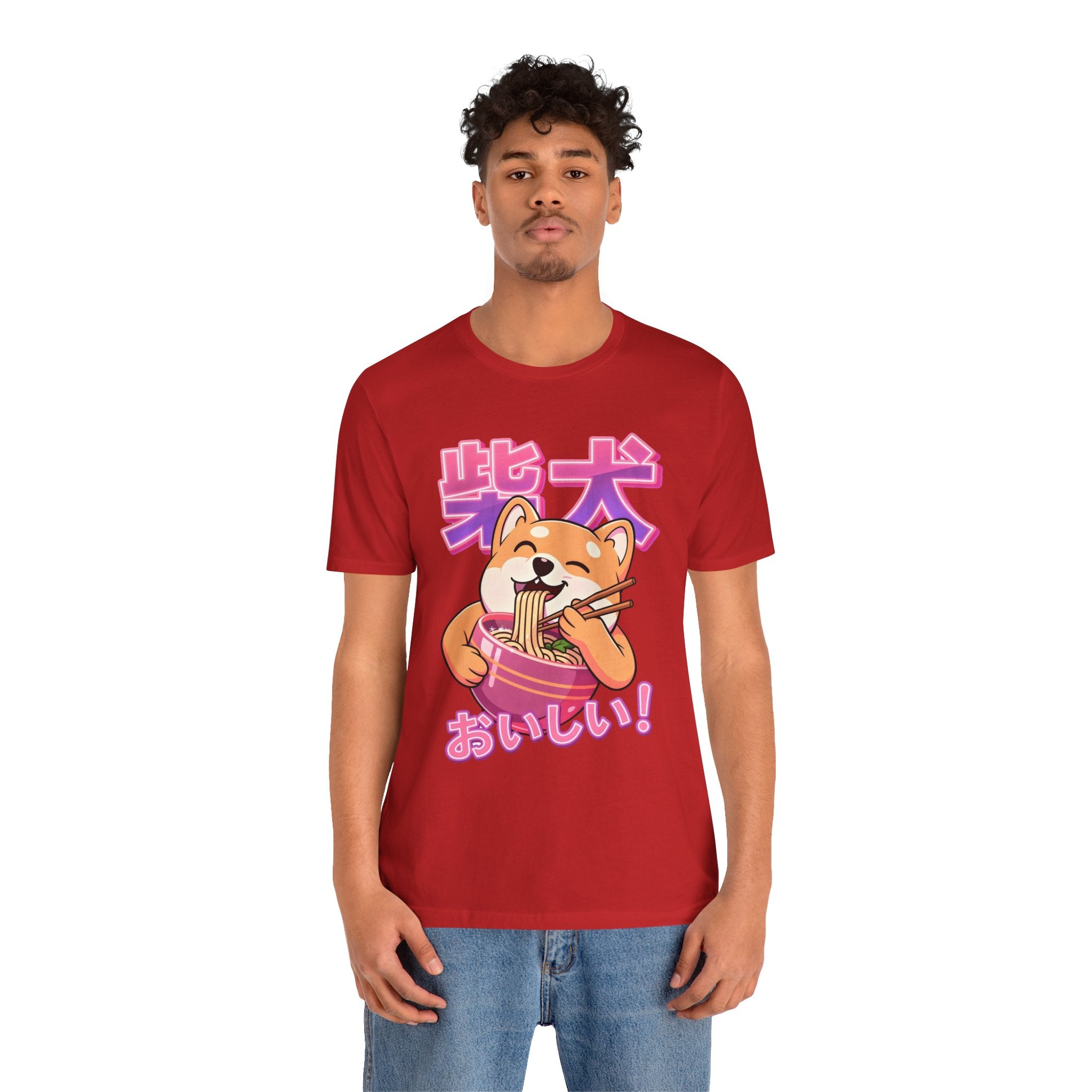 Shiba Inu Ramen Tee — おいしい! Cute Japanese Dog Noodle T-Shirt