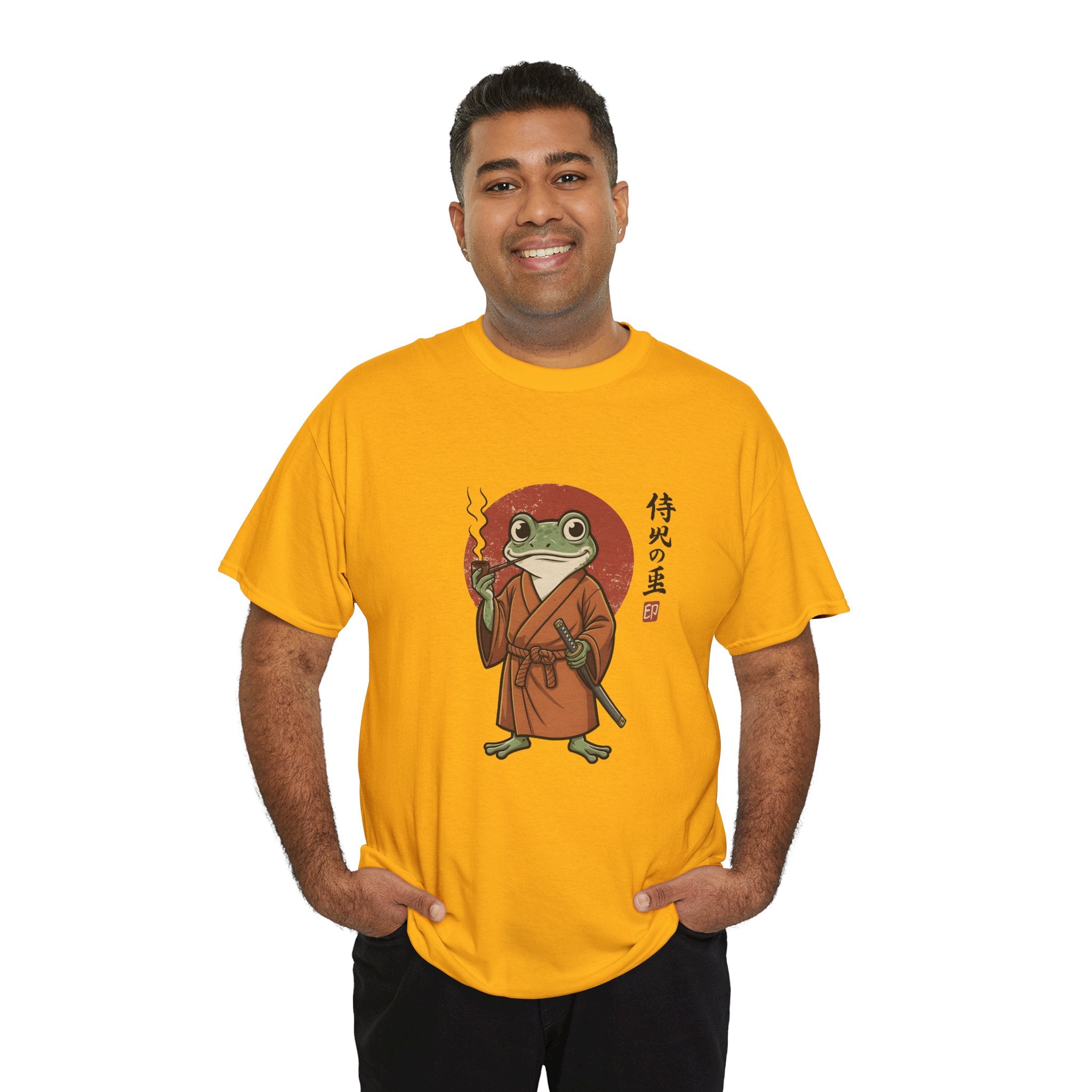 Samurai Frog T‑Shirt — Japanese Style Frog Warrior Tee