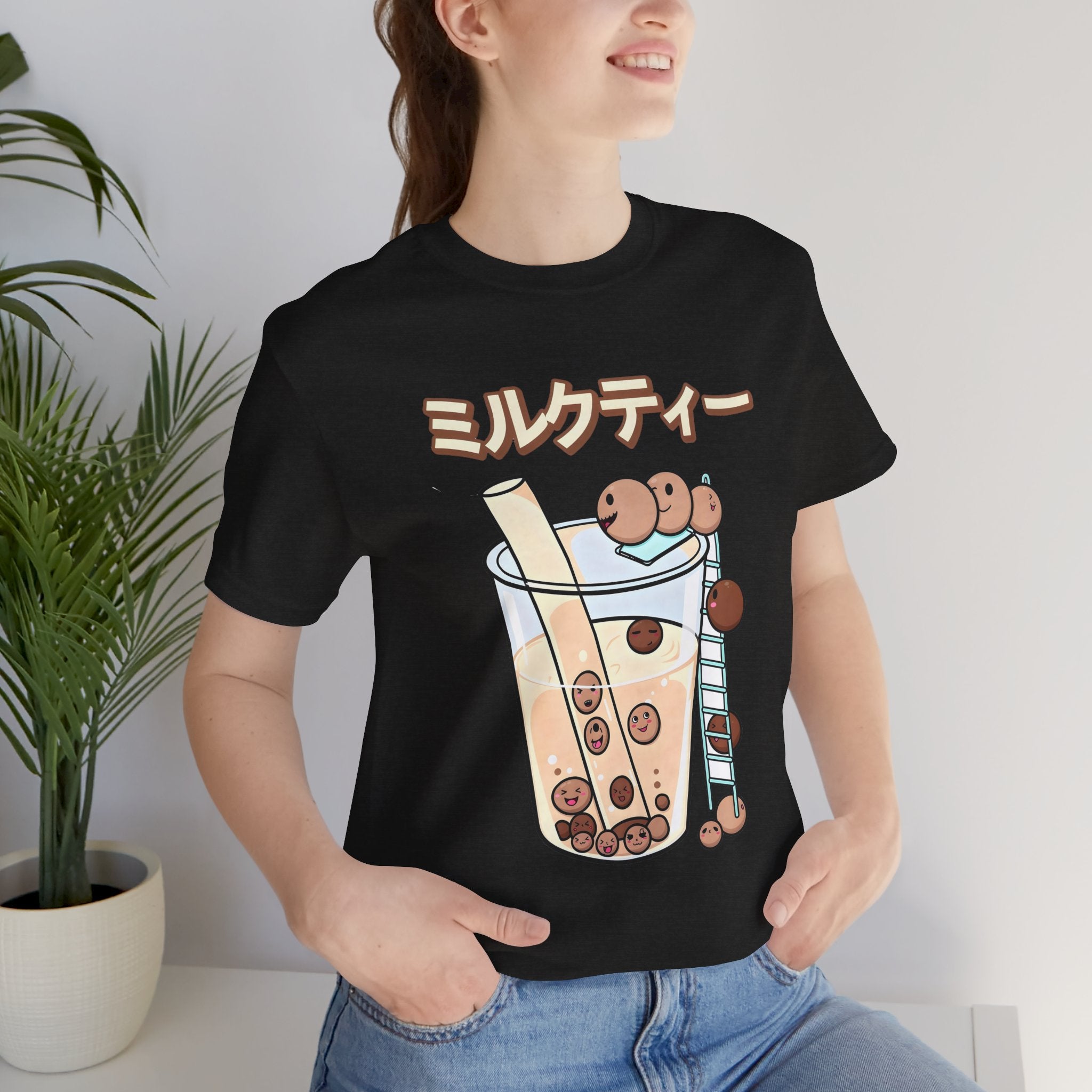 Boba Milk Tea T‑Shirt – ミルクティー Bubble Tea Graphic Tee