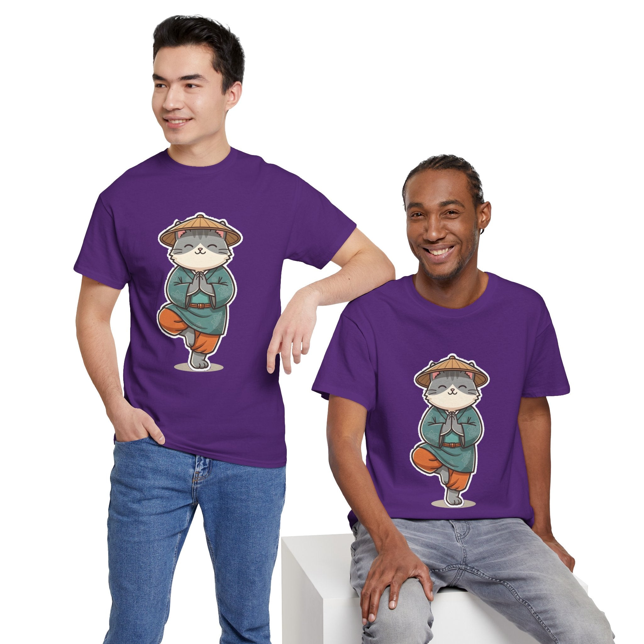 Meditating Cat Tee — Cute Zen Cat Yoga T-Shirt