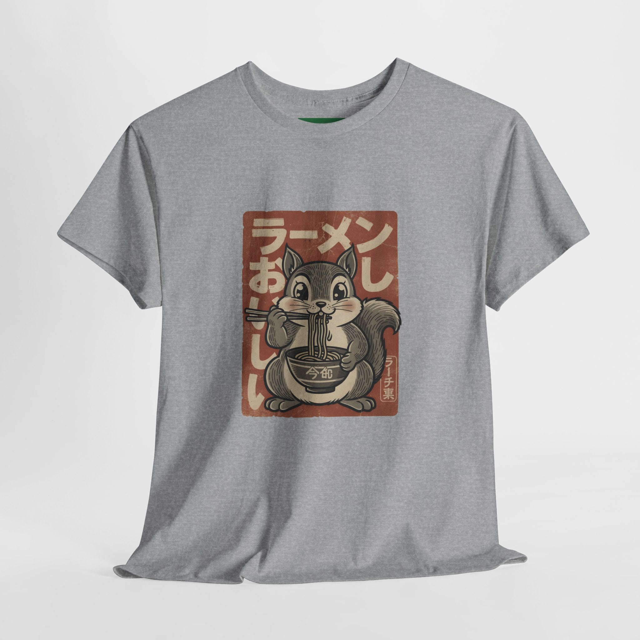 Ramen Squirrel T‑Shirt — Cute Vintage Japanese Noodle Graphic Tee