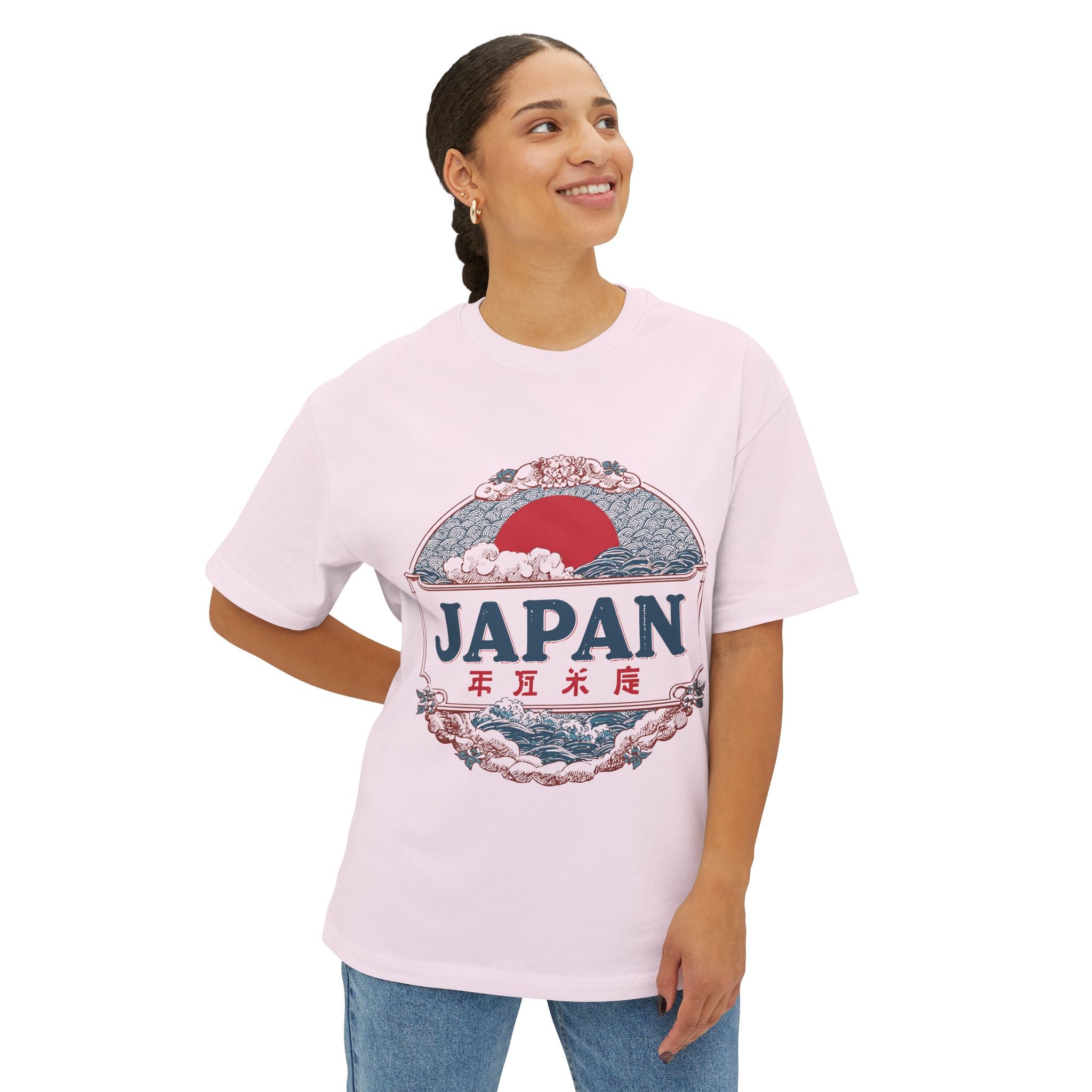 Copy of Japanese Wave Art Unisex Oversized Boxy Tee, Casual Streetwear, Vintage Graphic Tee, Summer Outfit, Gift for Art Lovers