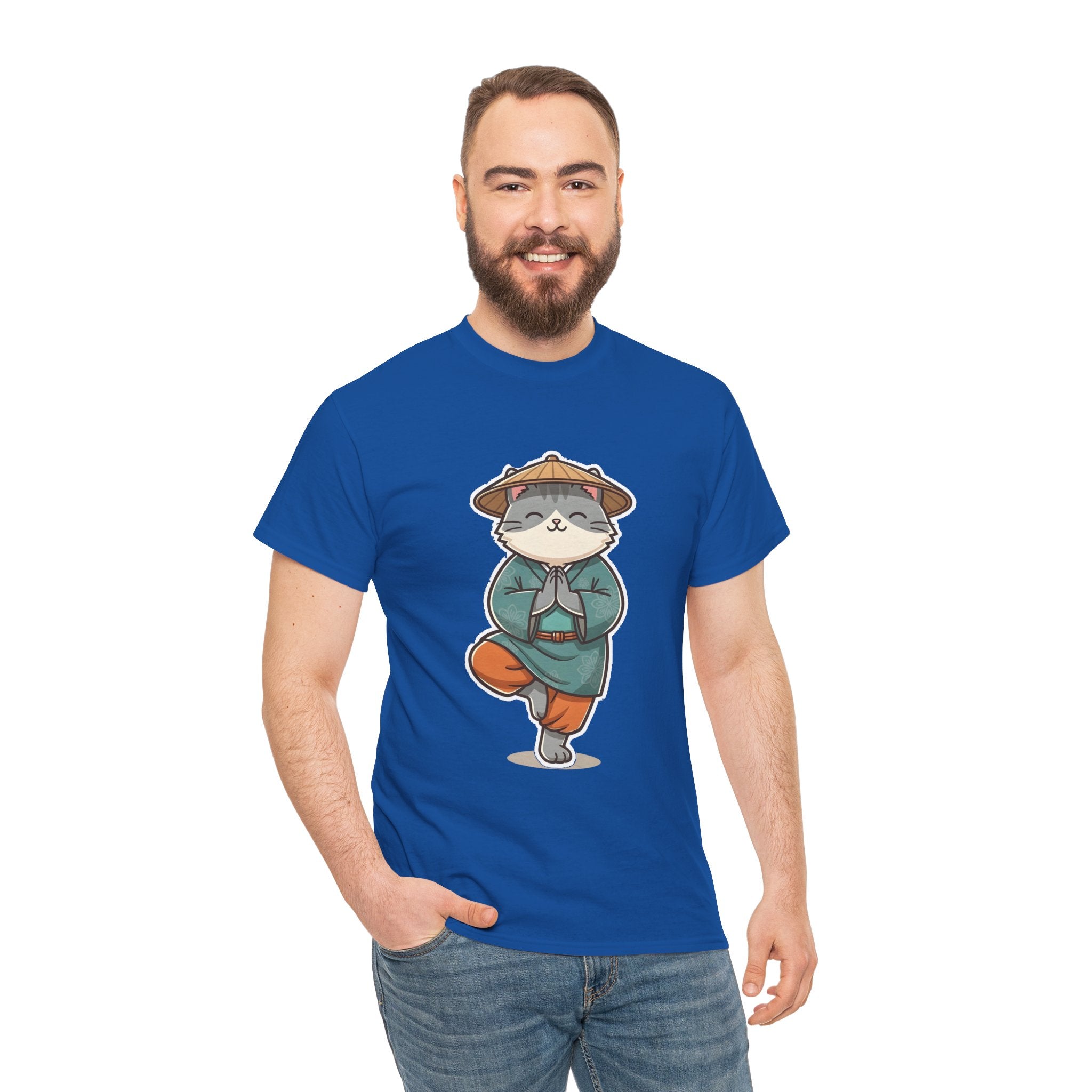 Meditating Cat Tee — Cute Zen Cat Yoga T-Shirt