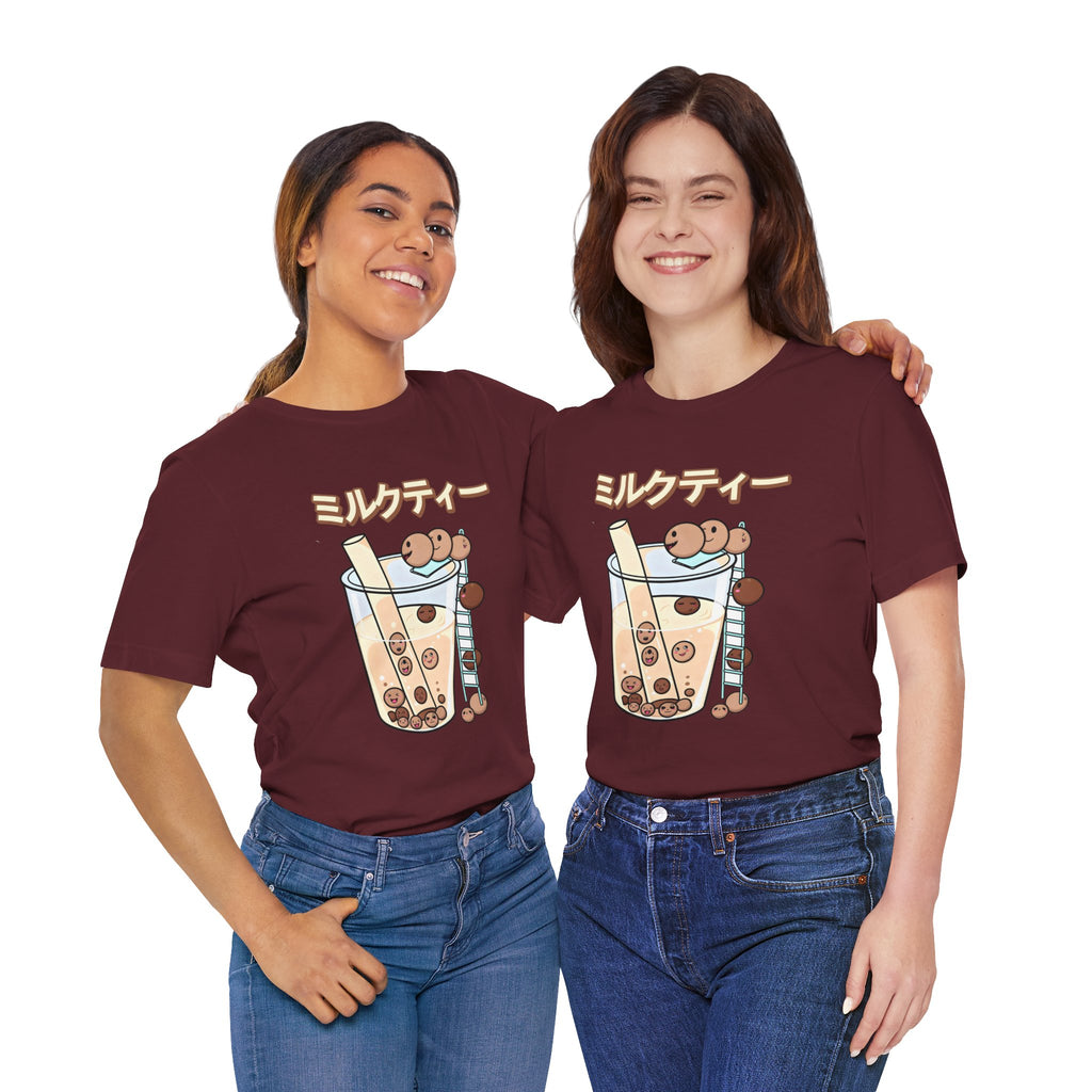 Boba Milk Tea T‑Shirt – ミルクティー Bubble Tea Graphic Tee