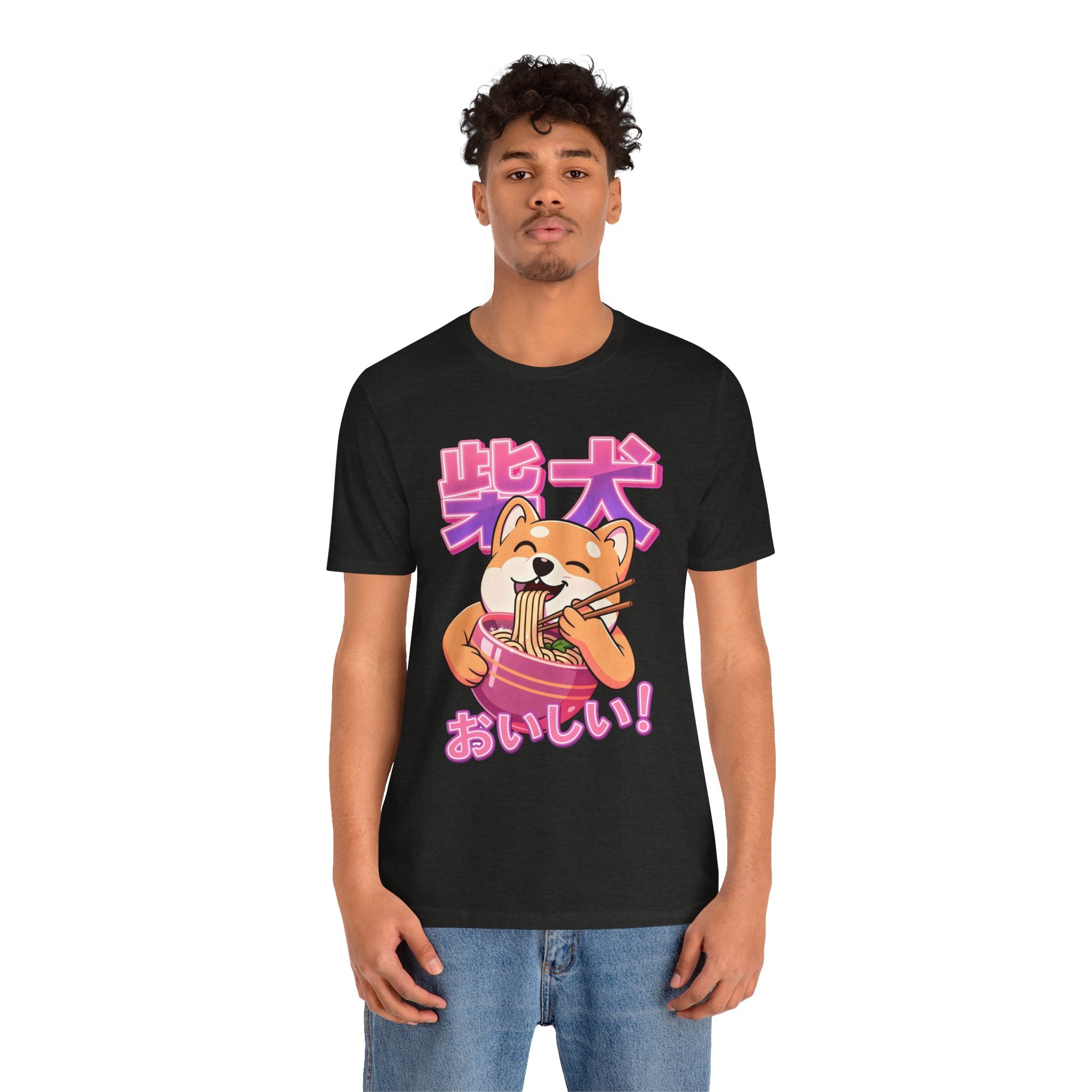 Shiba Inu Ramen Tee — おいしい! Cute Japanese Dog Noodle T-Shirt