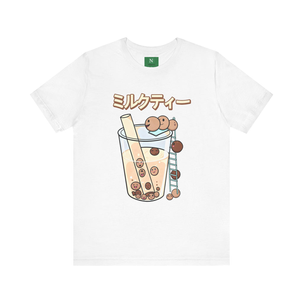 Boba Milk Tea T‑Shirt – ミルクティー Bubble Tea Graphic Tee