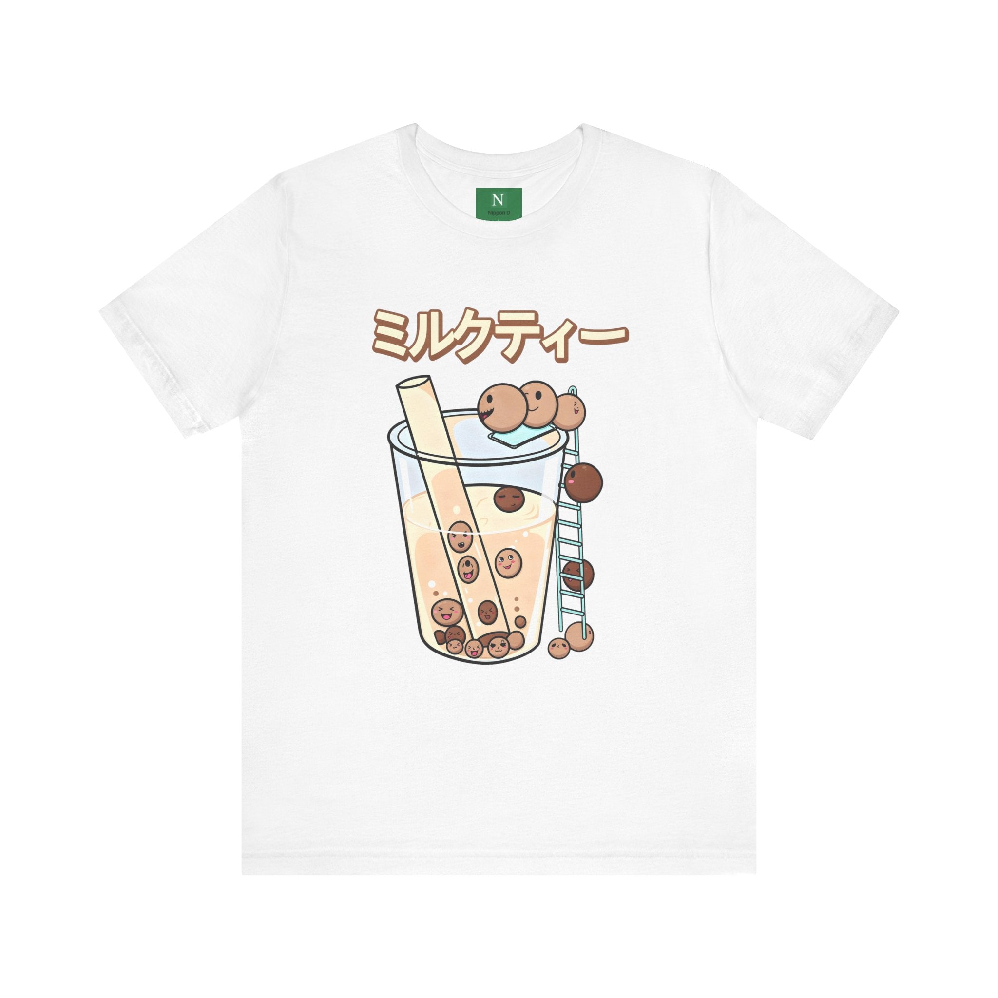 Boba Milk Tea T‑Shirt – ミルクティー Bubble Tea Graphic Tee