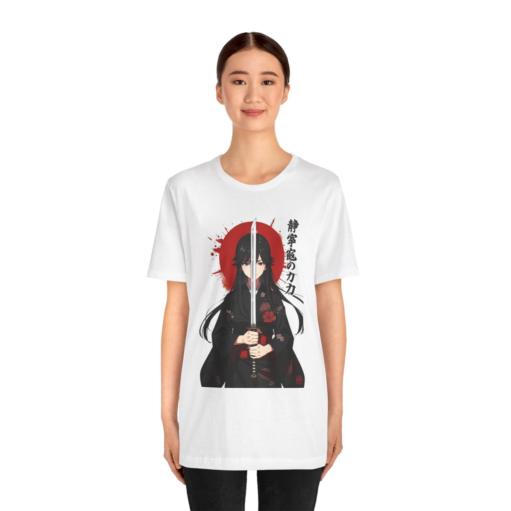 Samurai Girl Sword Tee — Japanese Anime Katana T-Shirt