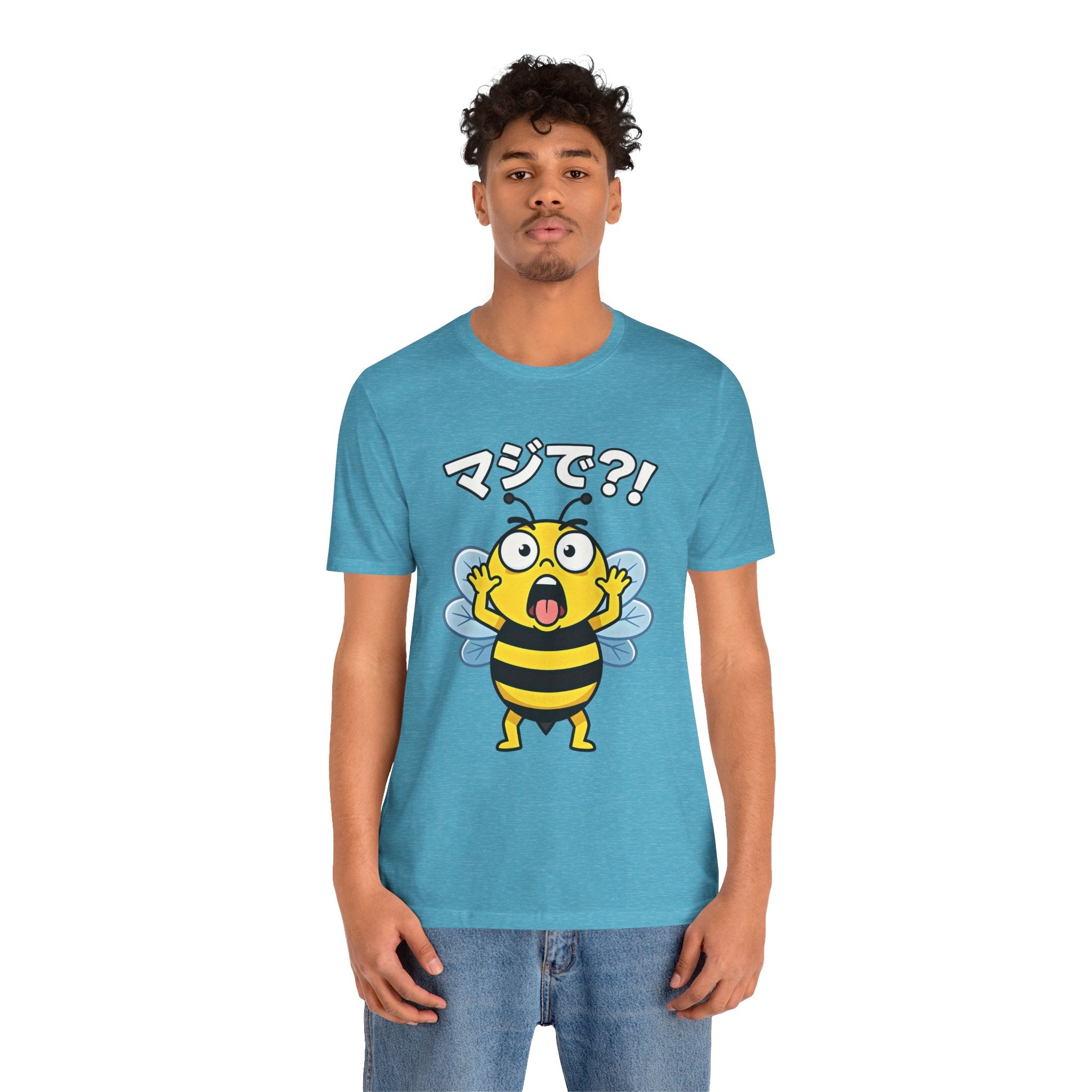 Surprised Bee Tee – マジで?! Cute Japanese Cartoon Graphic T-Shirt