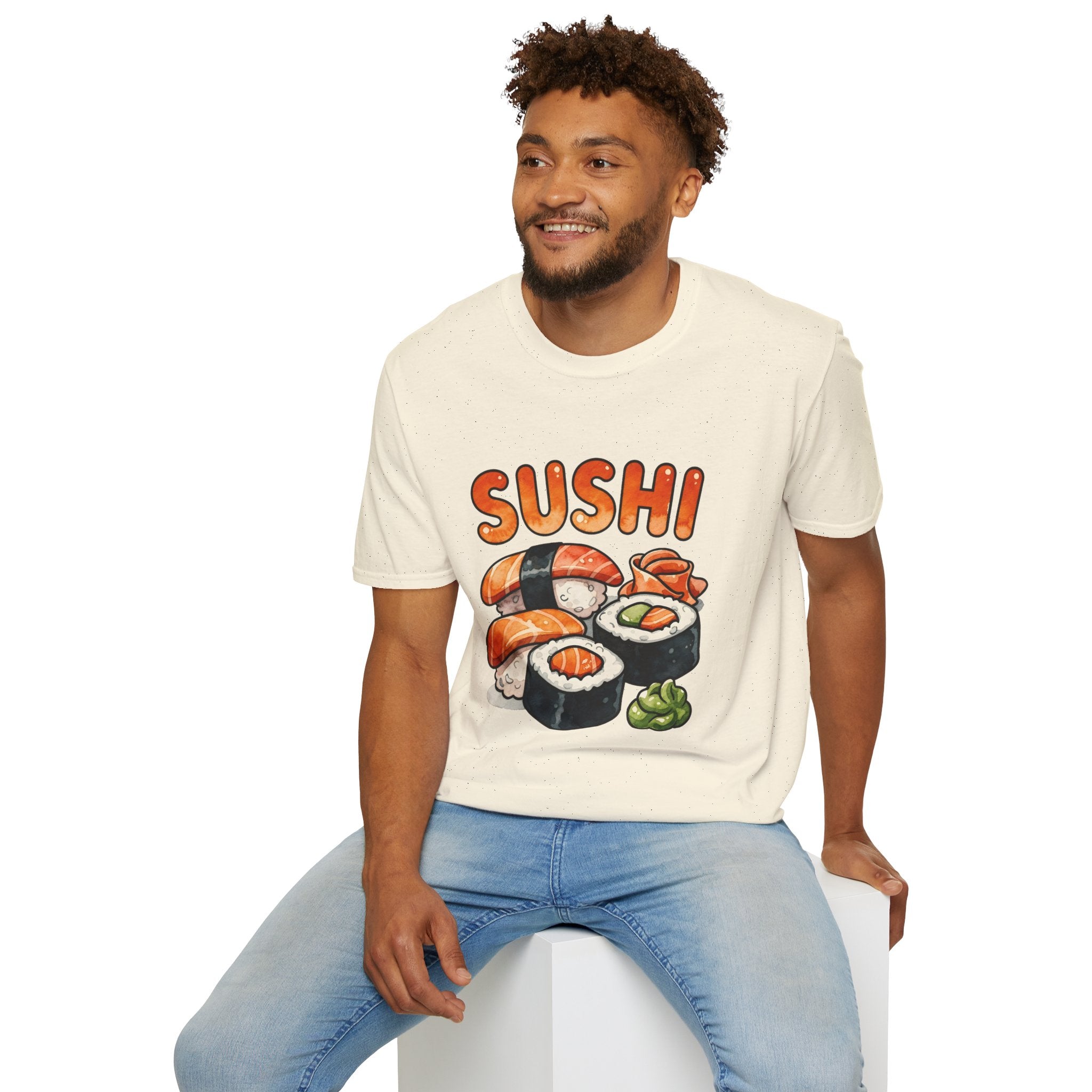 Sushi Graphic T-Shirt — Cute Sushi Illustration Tee