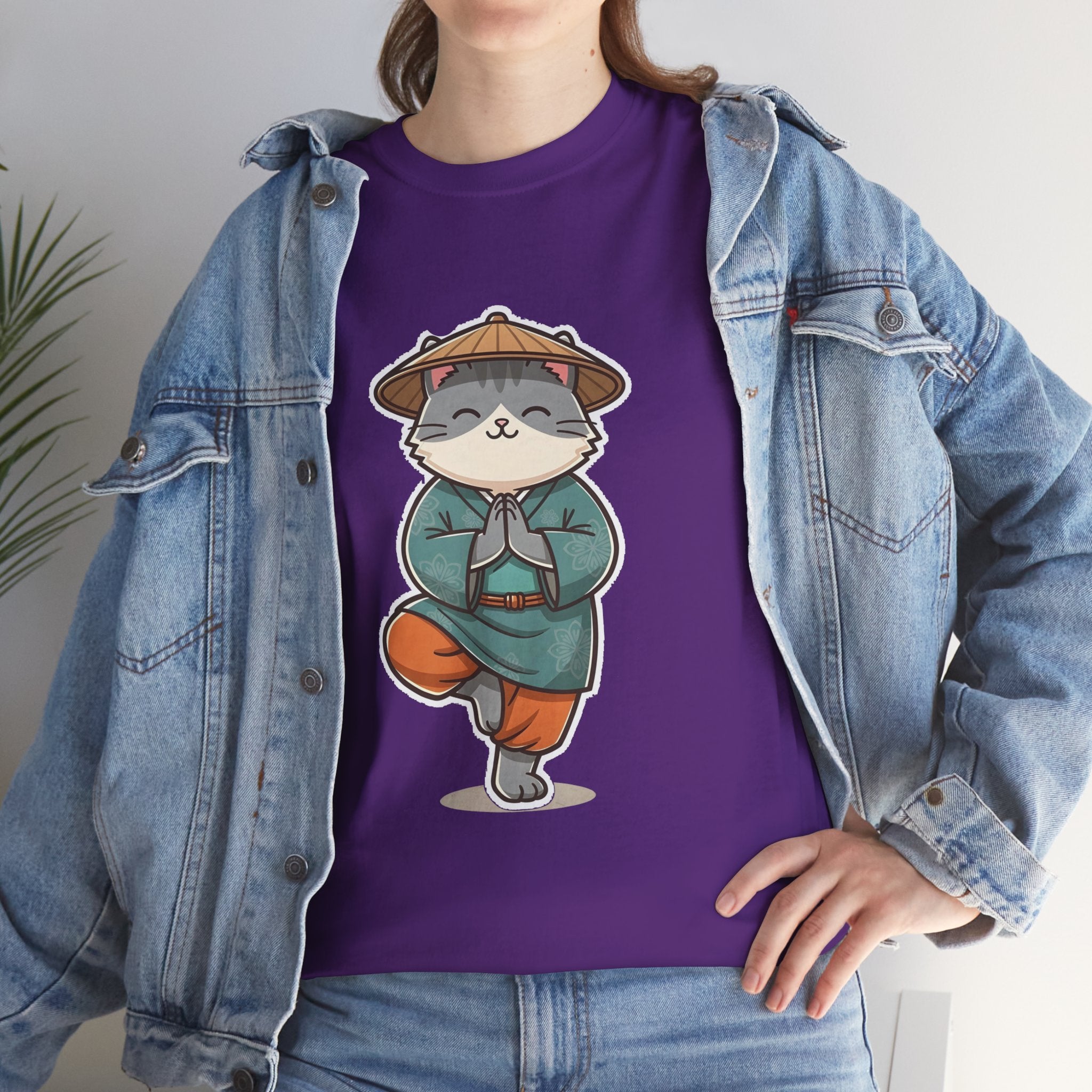 Meditating Cat Tee — Cute Zen Cat Yoga T-Shirt