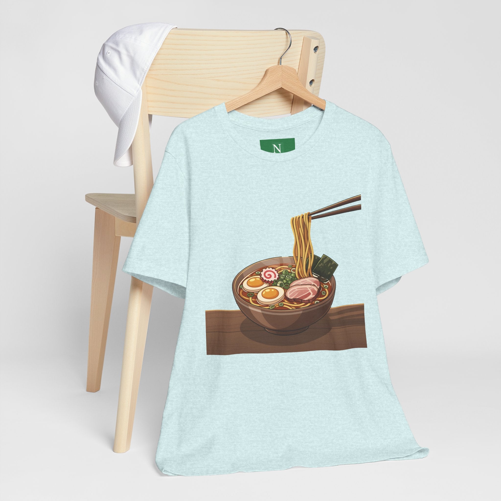 Ramen Bowl Graphic Tee – Chopsticks & Noodles Japanese Food T-Shirt