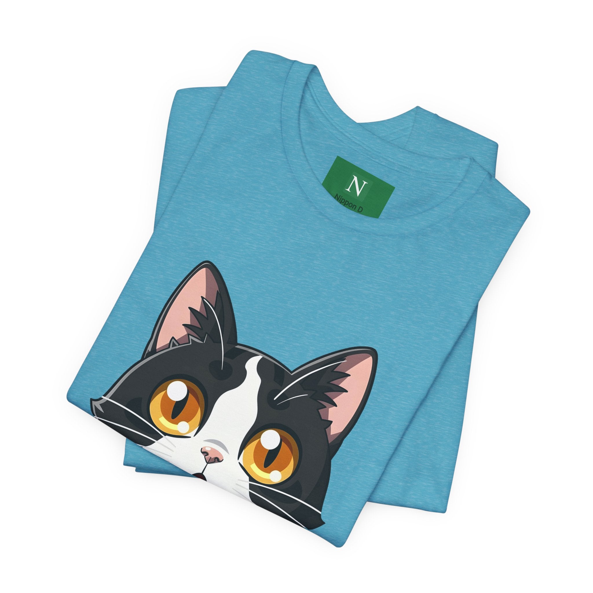 Cat Shock Face Graphic Tee — マジで?! Cute Anime Cat T-Shirt