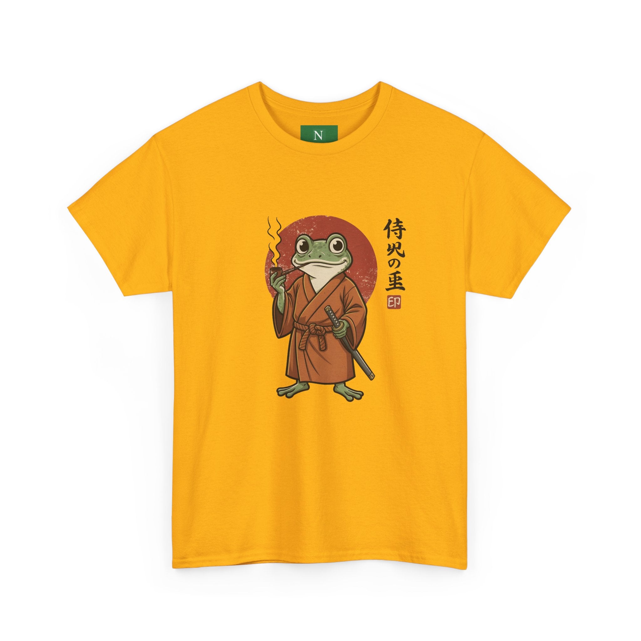 Samurai Frog T‑Shirt — Japanese Style Frog Warrior Tee