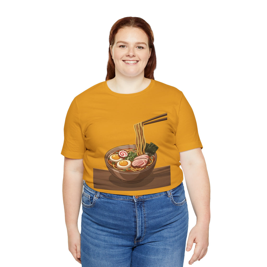 Ramen Bowl Graphic Tee – Chopsticks & Noodles Japanese Food T-Shirt