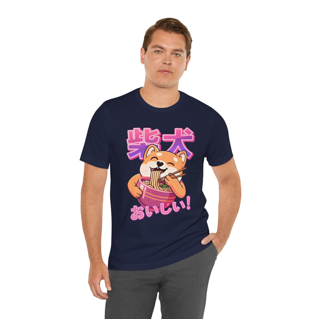 Shiba Inu Ramen Tee — おいしい! Cute Japanese Dog Noodle T-Shirt