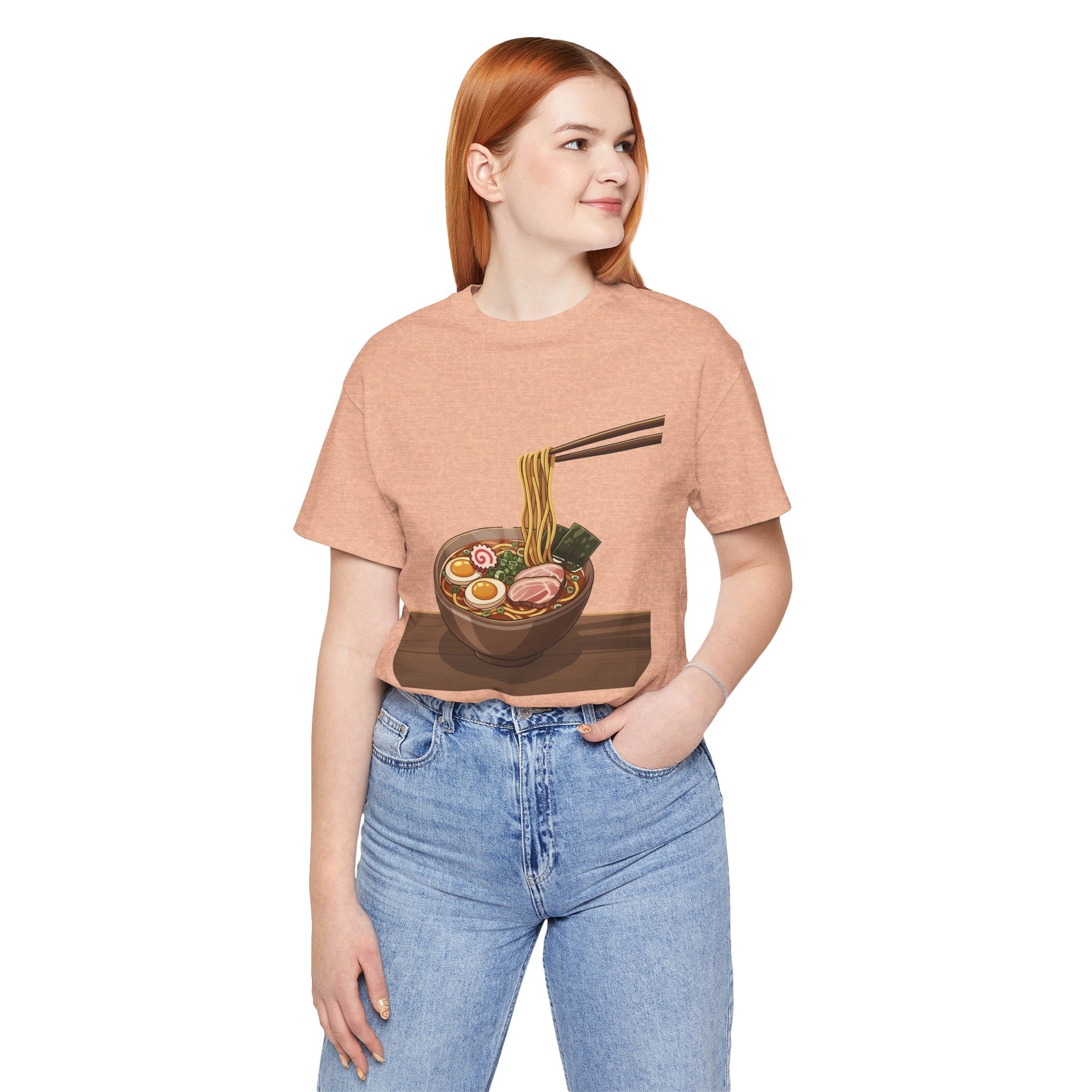 Ramen Bowl Graphic Tee – Chopsticks & Noodles Japanese Food T-Shirt
