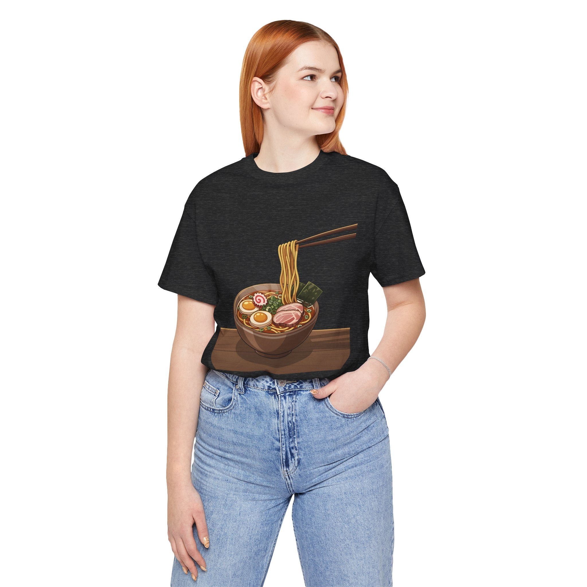 Ramen Bowl Graphic Tee – Chopsticks & Noodles Japanese Food T-Shirt