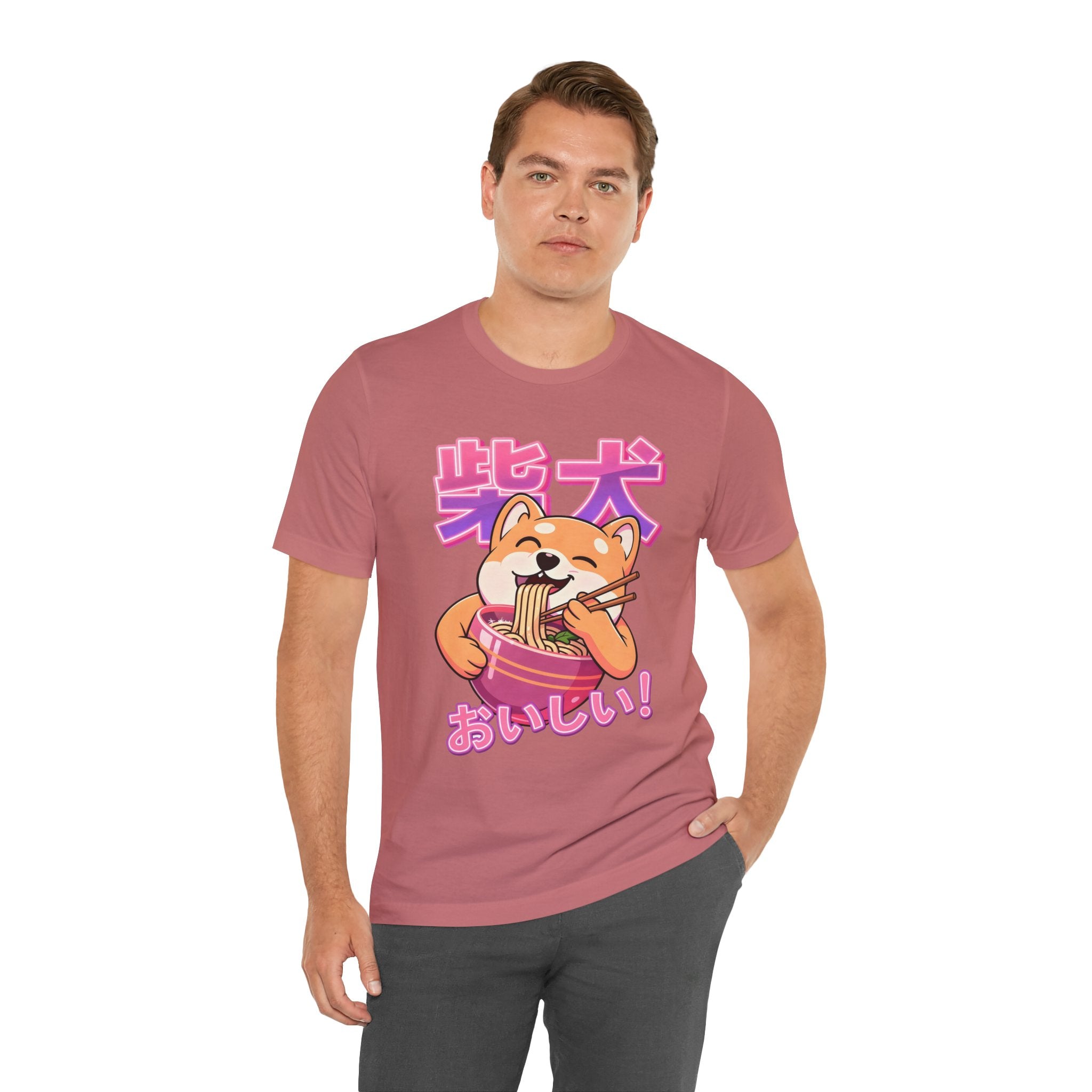 Shiba Inu Ramen Tee — おいしい! Cute Japanese Dog Noodle T-Shirt