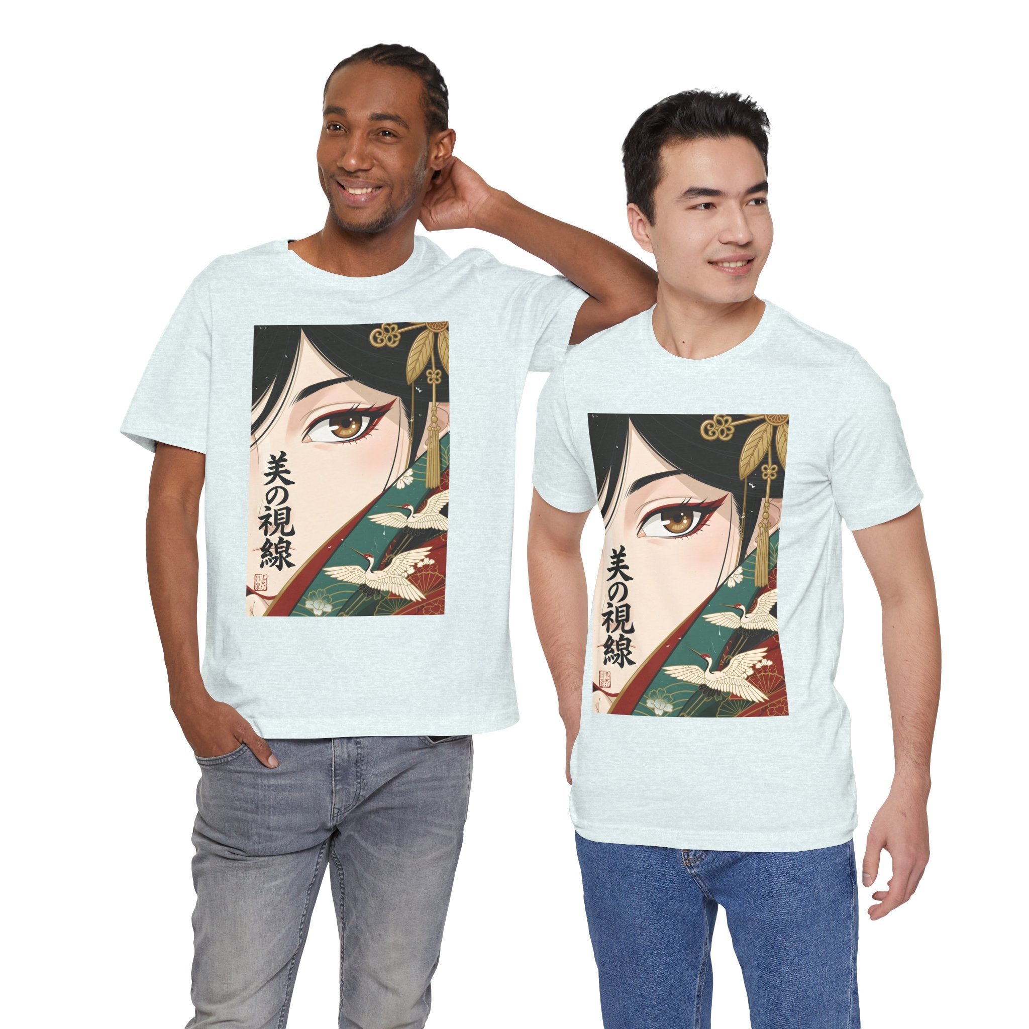 Japanese Anime Eye Tee — 美の視線 (Gaze of Beauty) Graphic T-Shirt
